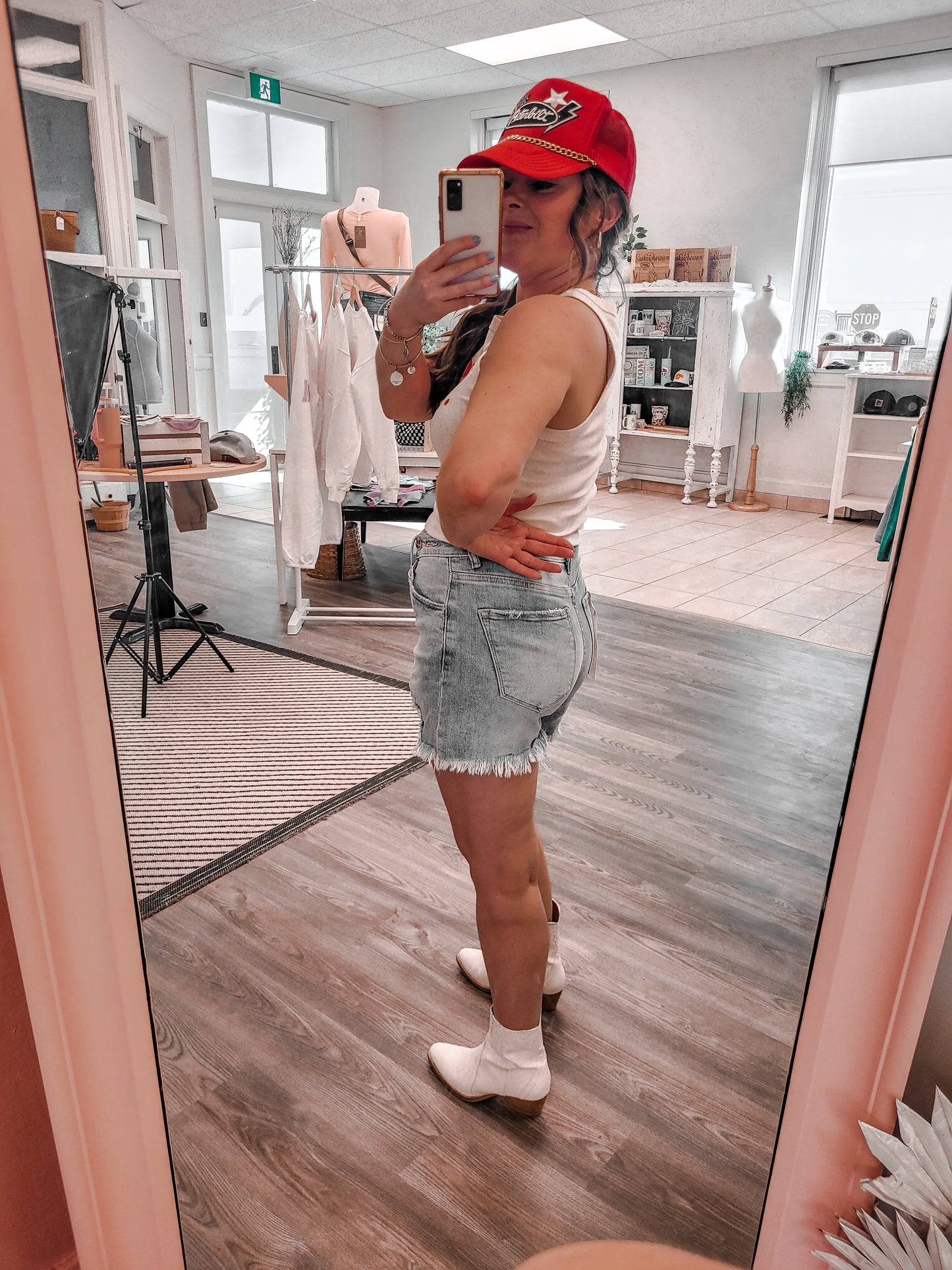 *NEW* Hudson High Rise Crossover Denim Shorts