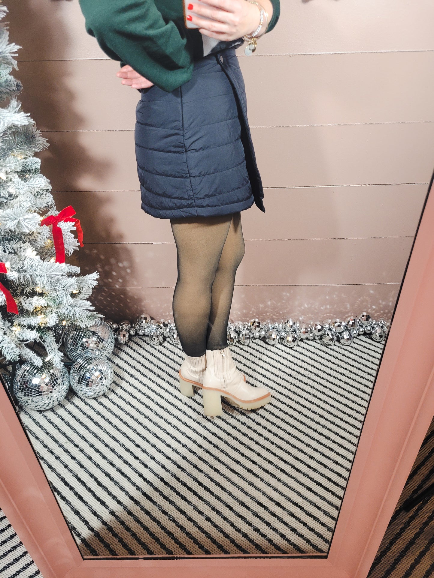 Go Getter Quilted Puffer Skirt