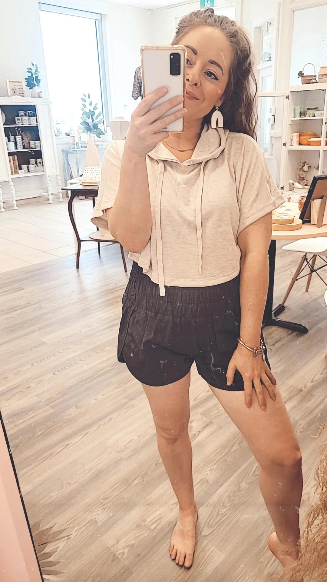 *FINAL SALE* It Girl Crop Hoodie Pullover
