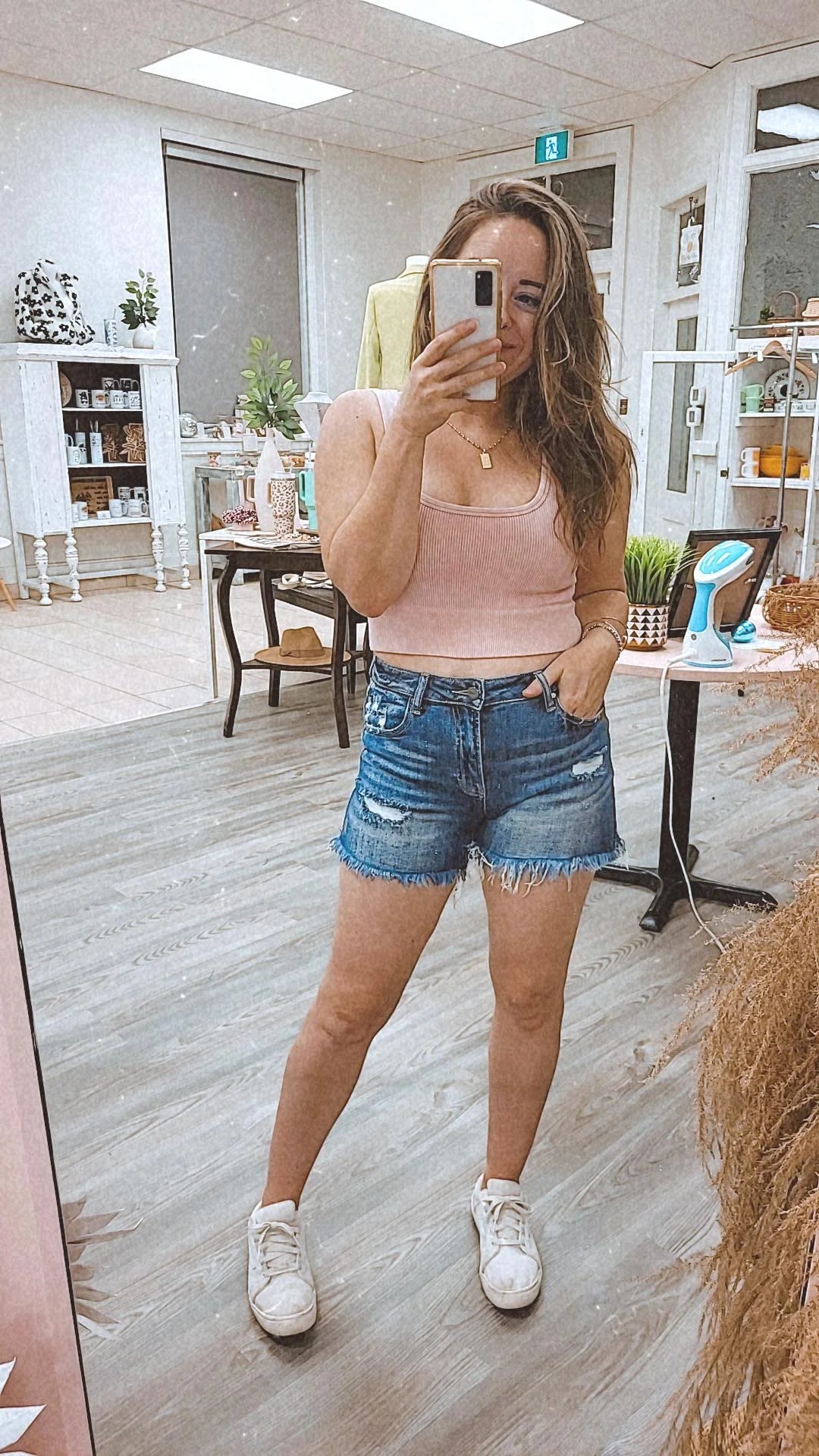 *FINAL SALE* Stevie High Rise Denim Shorts