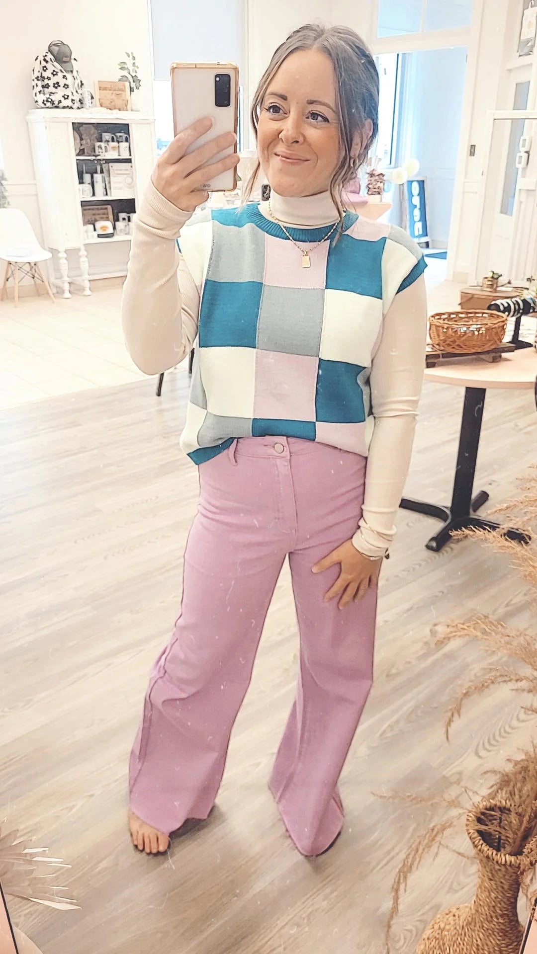 *NEW* Pep Talk Color Block Sweater Vest
