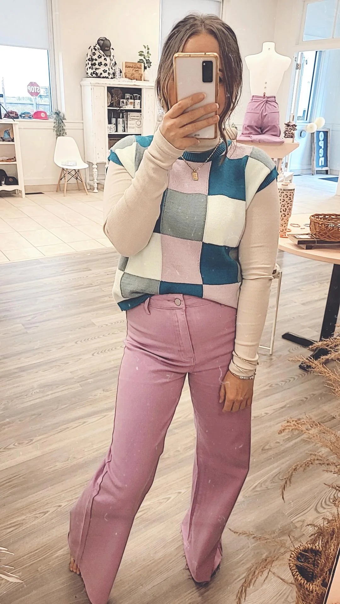 *NEW* Pep Talk Color Block Sweater Vest