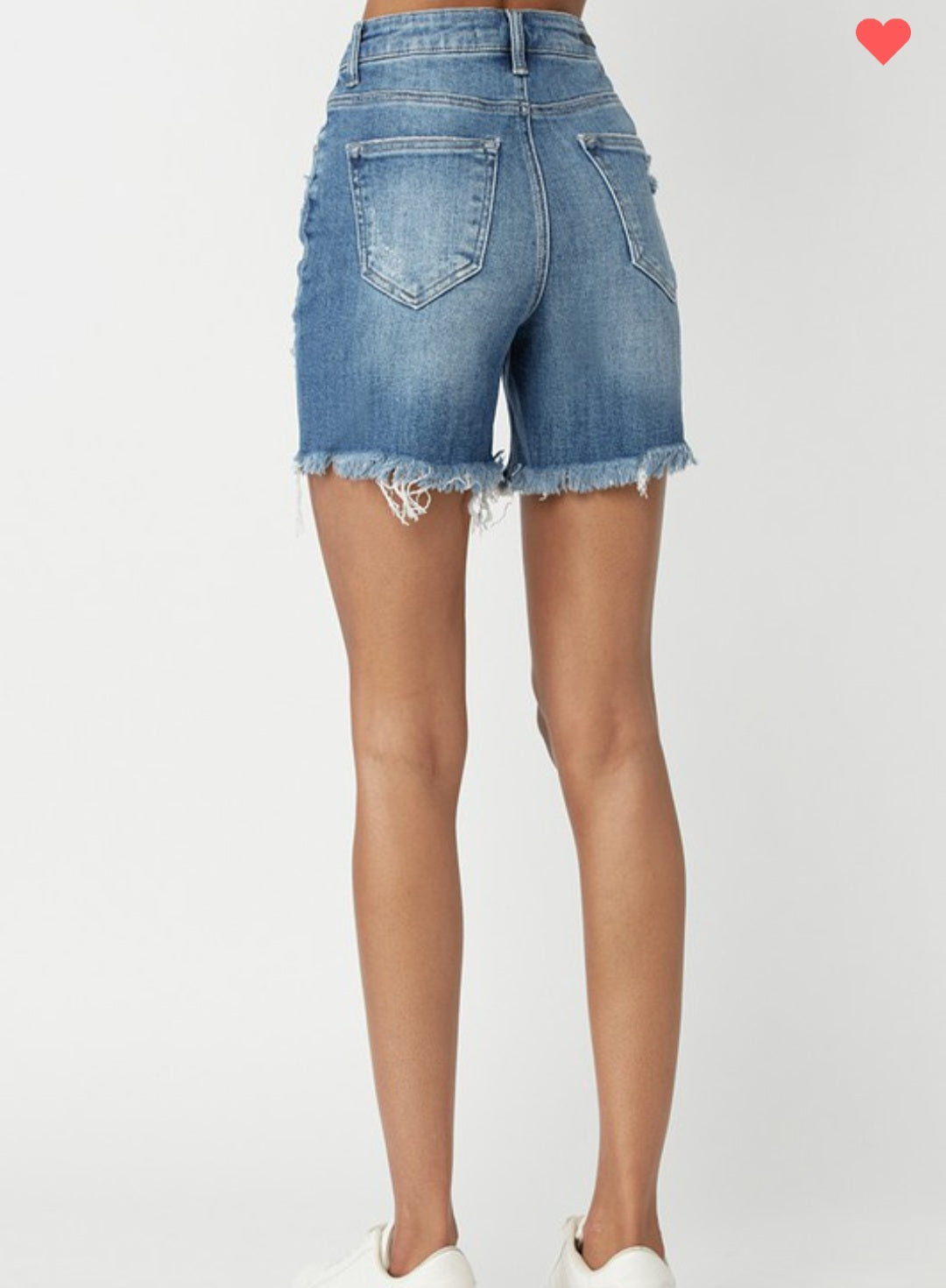 *NEW* Ivy High Rise Mid Thigh Denim Shorts