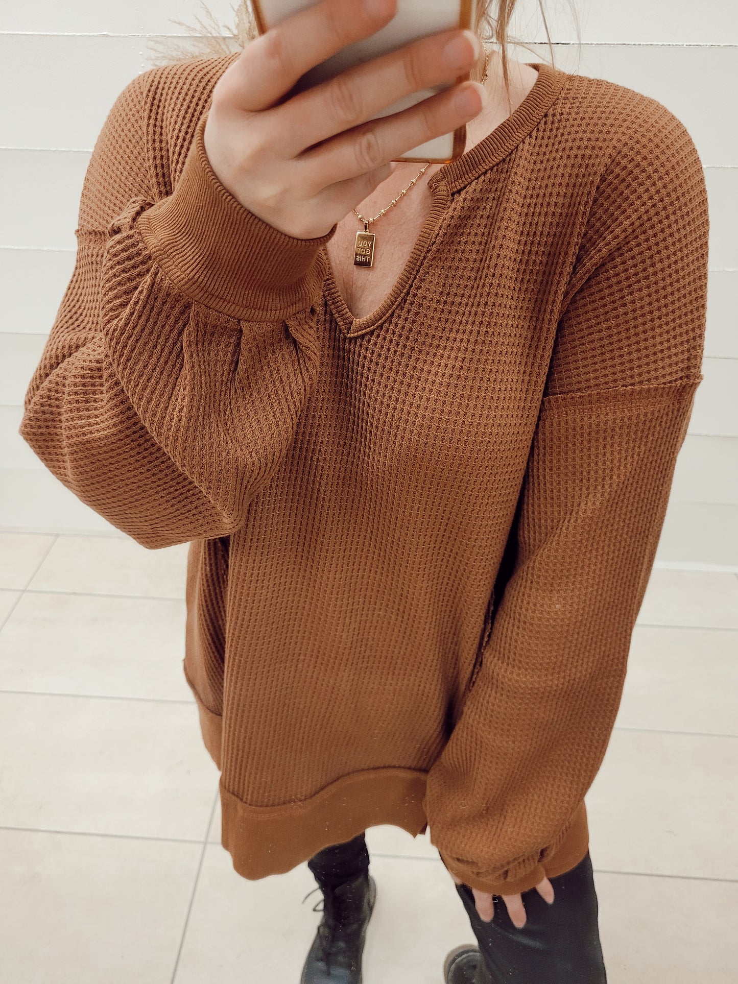 *NEW* Pick Of The Patch Waffle Sweater