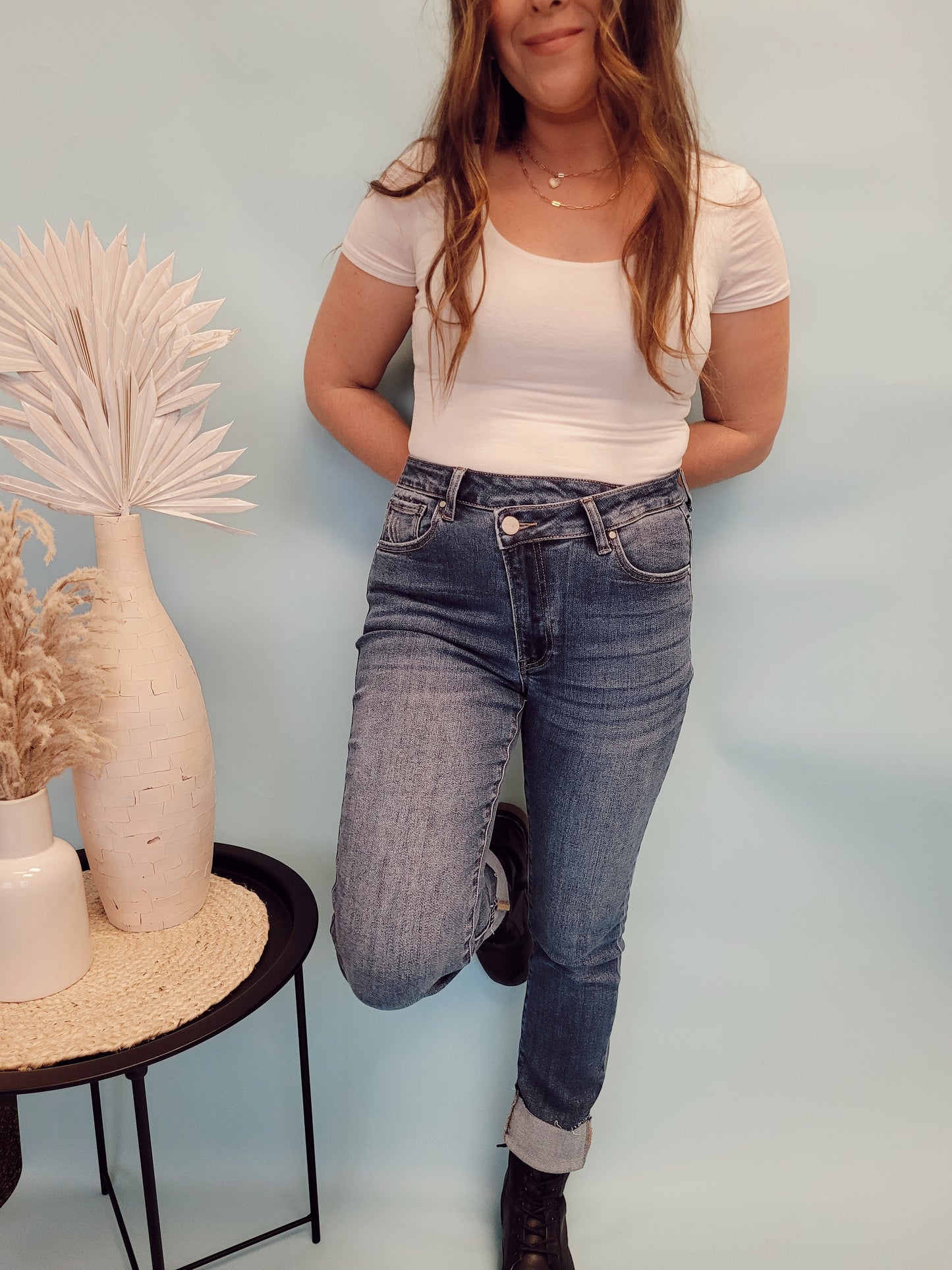 *NEW* Mason High Rise Crossover Loose Ankle Skinny