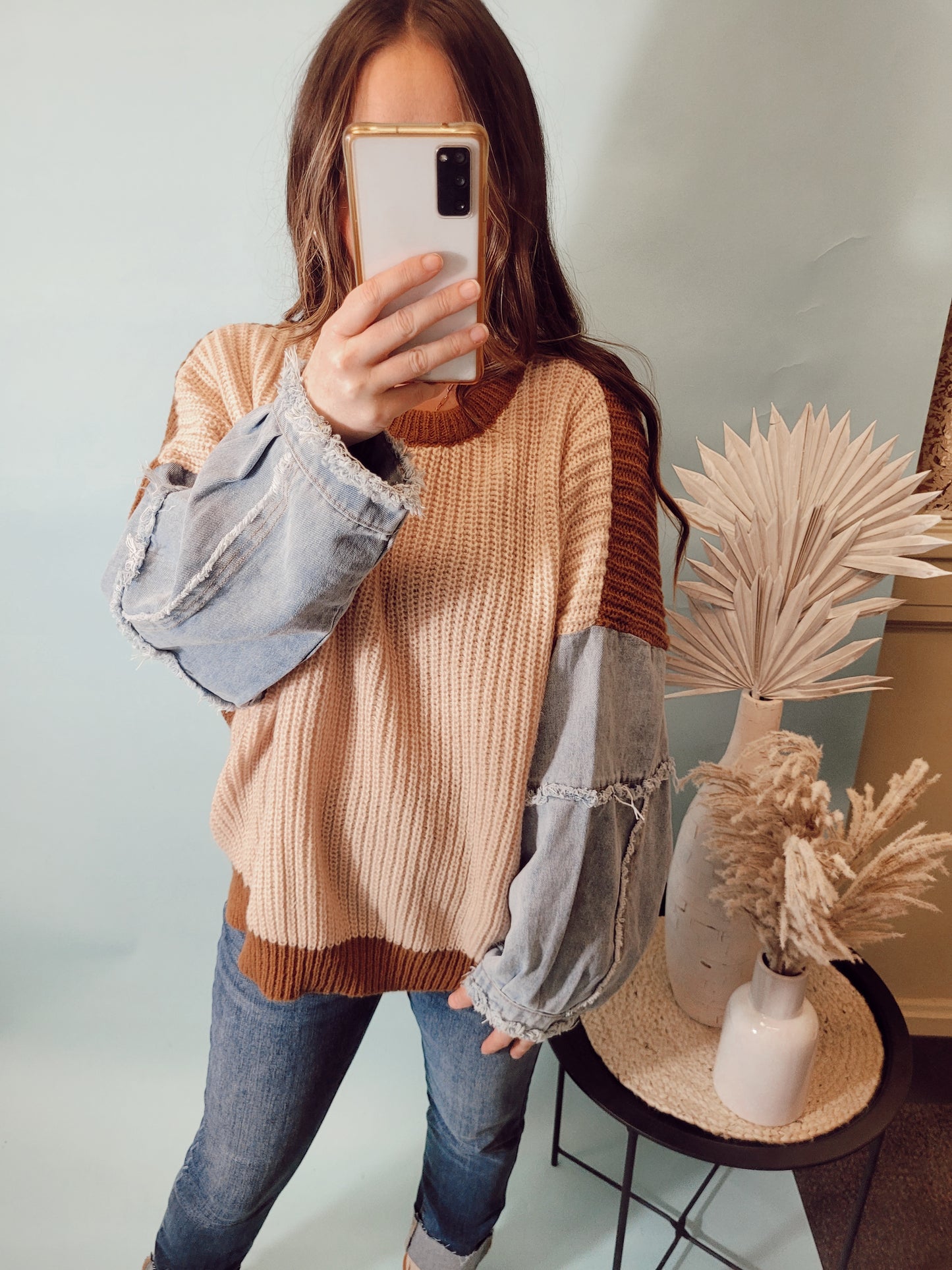 *NEW* Double Check Knit Sweater