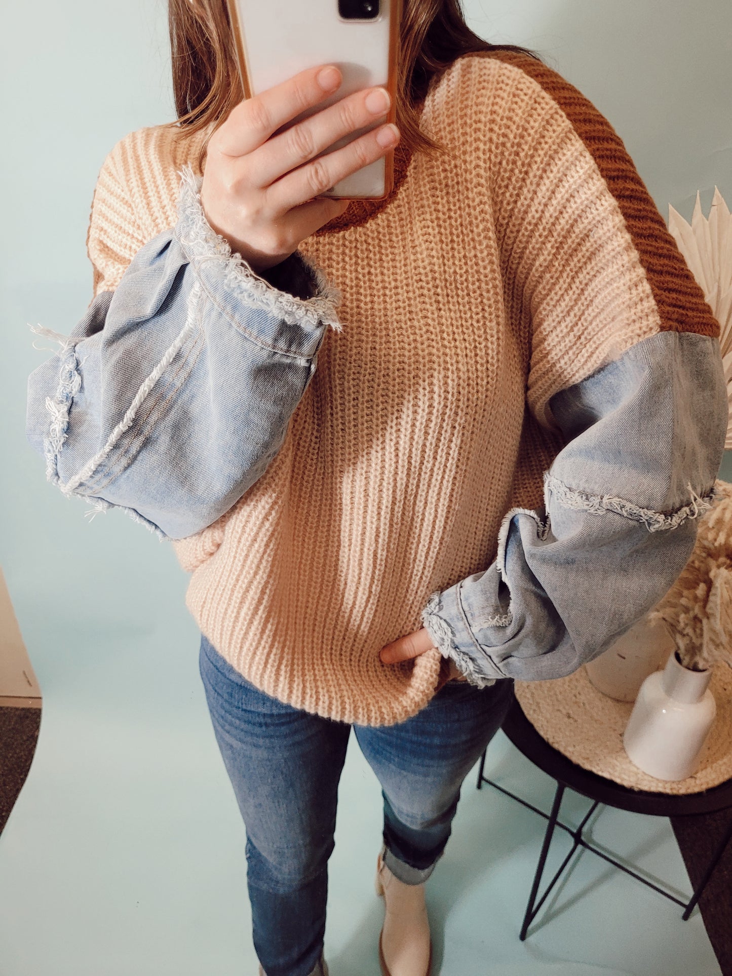 *NEW* Double Check Knit Sweater