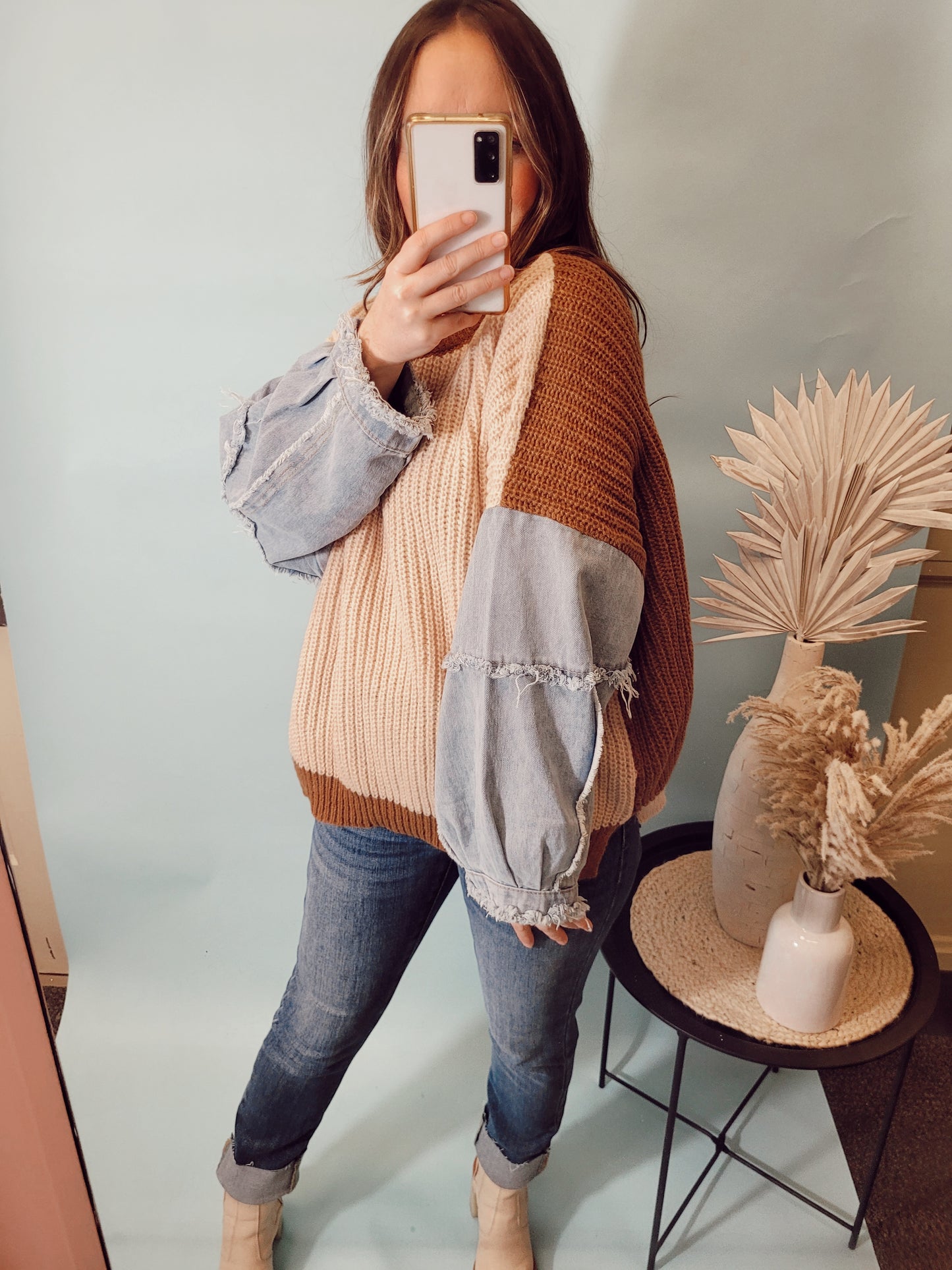*NEW* Double Check Knit Sweater