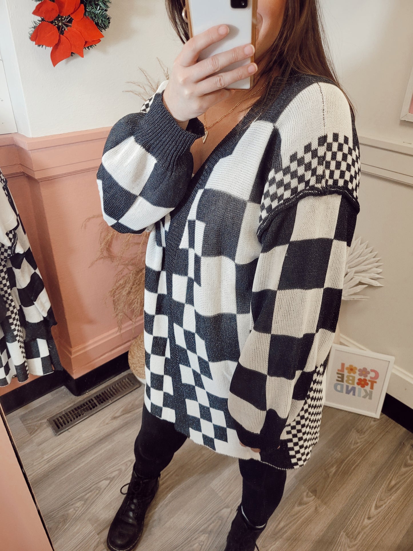 *NEW* Meet You There Checkered Cardigan