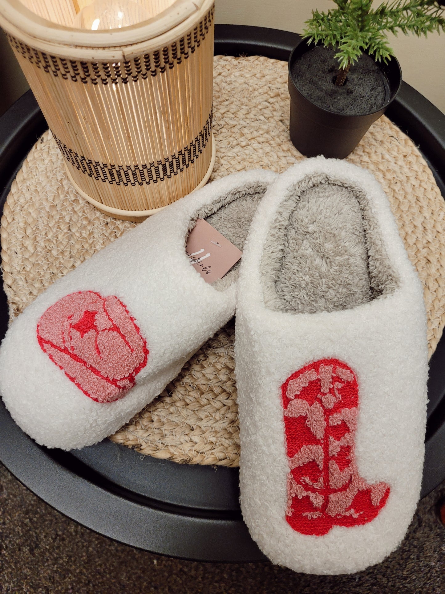 *NEW* Fleece Slippers Cowboy Barbie