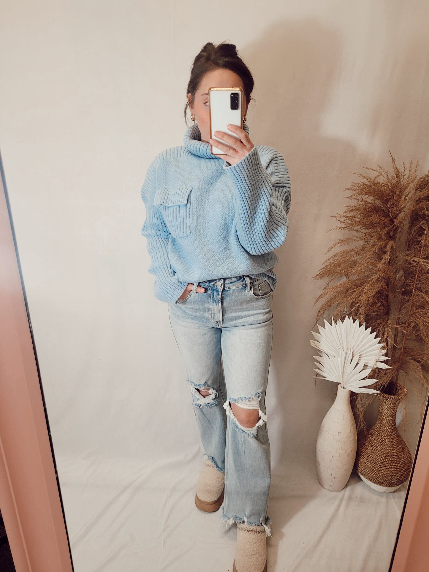 *NEW* Blue Skies Ribbed Knit Sweater