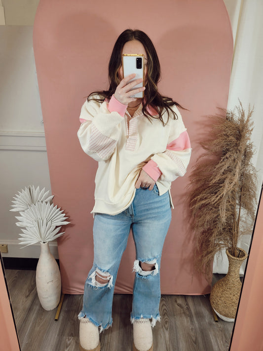 *NEW* Be Real Varsity Pullover