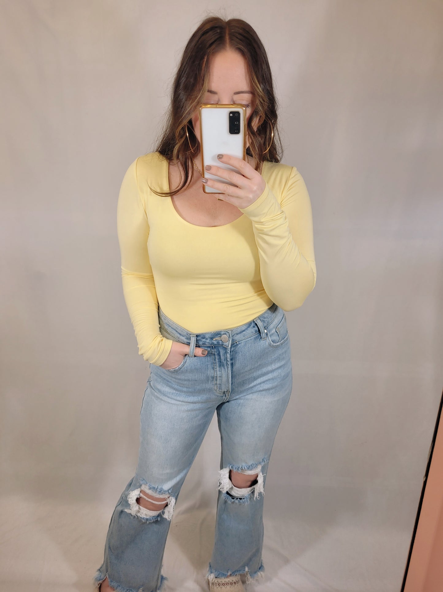 *SALE* Casual Escape Double Layered Shirt - Lemon Drop