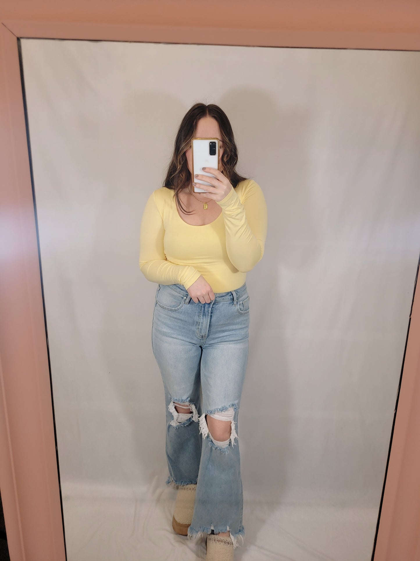 *SALE* Casual Escape Double Layered Shirt - Lemon Drop