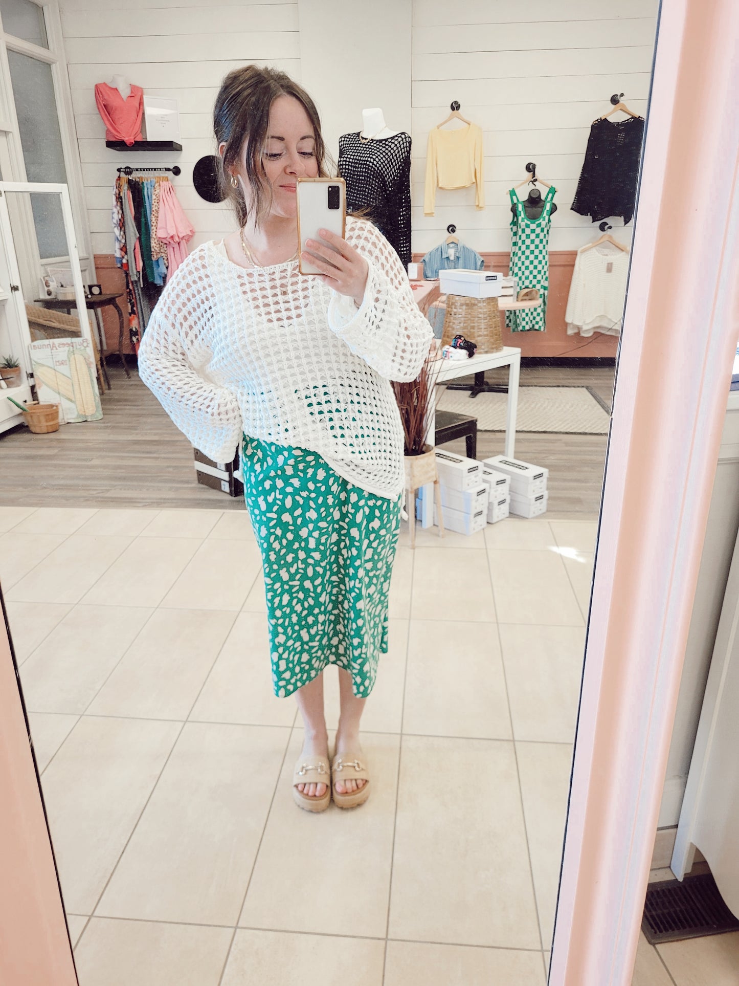 *NEW* Here's To You Crochet Pullover - White