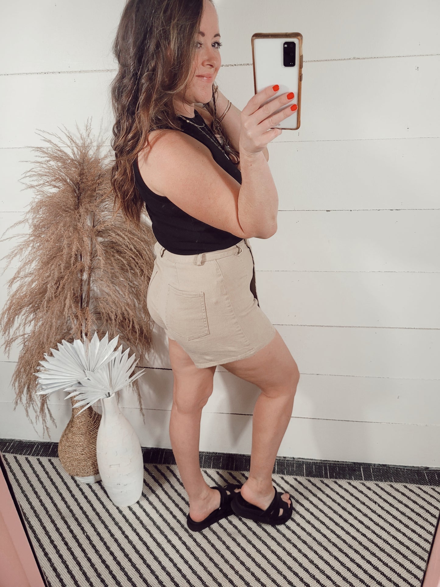 *SALE* One Fine Day Cargo Skort - Khaki