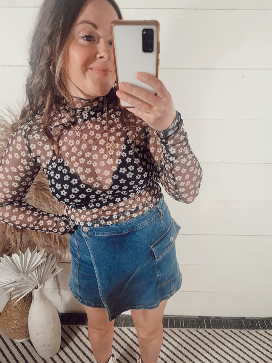 *NEW* Daisy Daze Sheer Knit Top