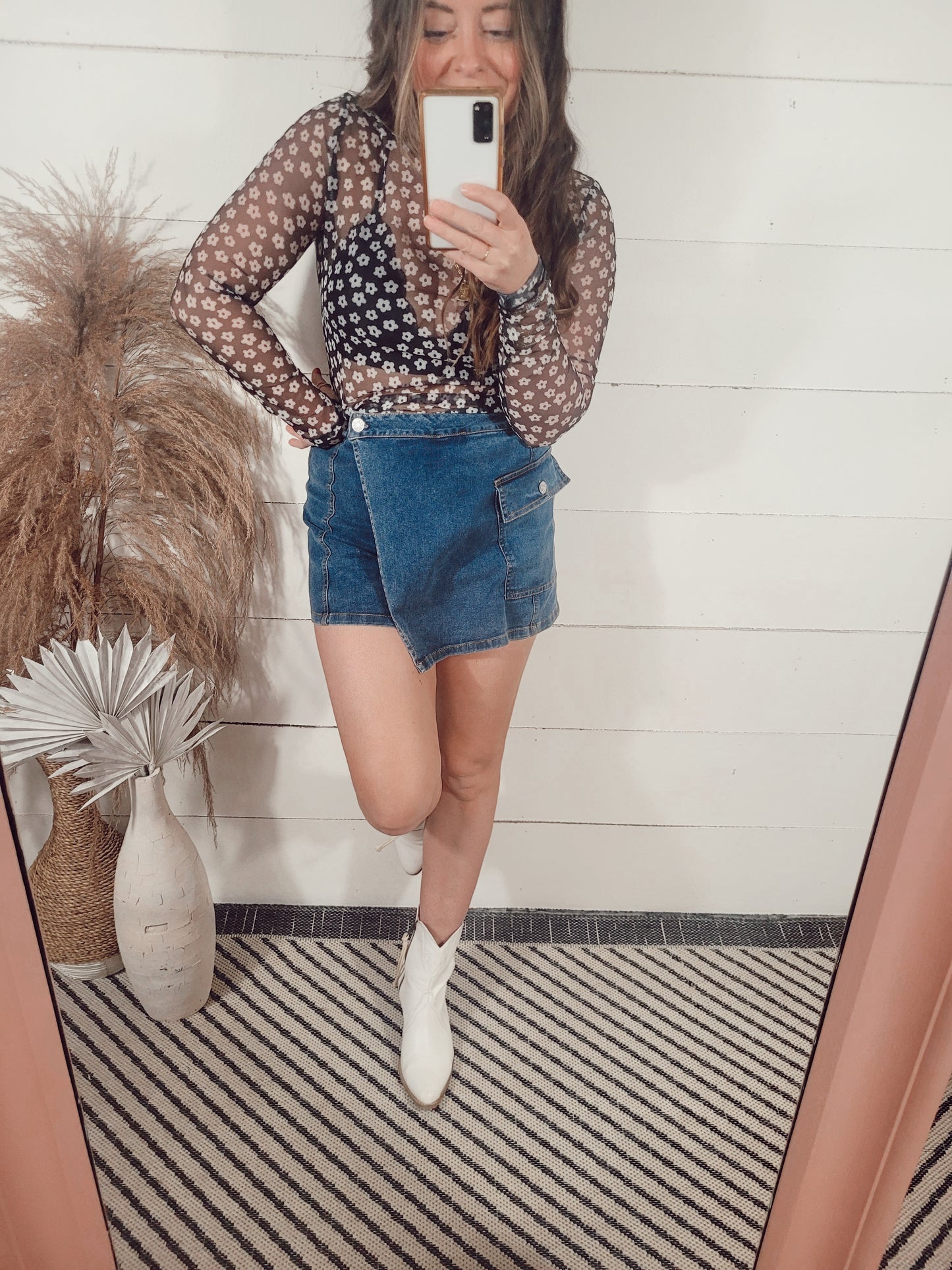 *SALE* One Fine Day Cargo Skort - Denim