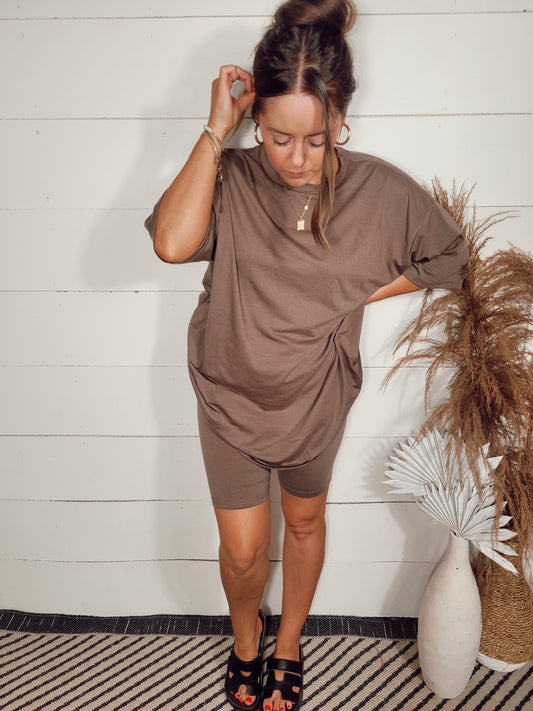 *NEW* Girl On The Go Biker Set - Mocha