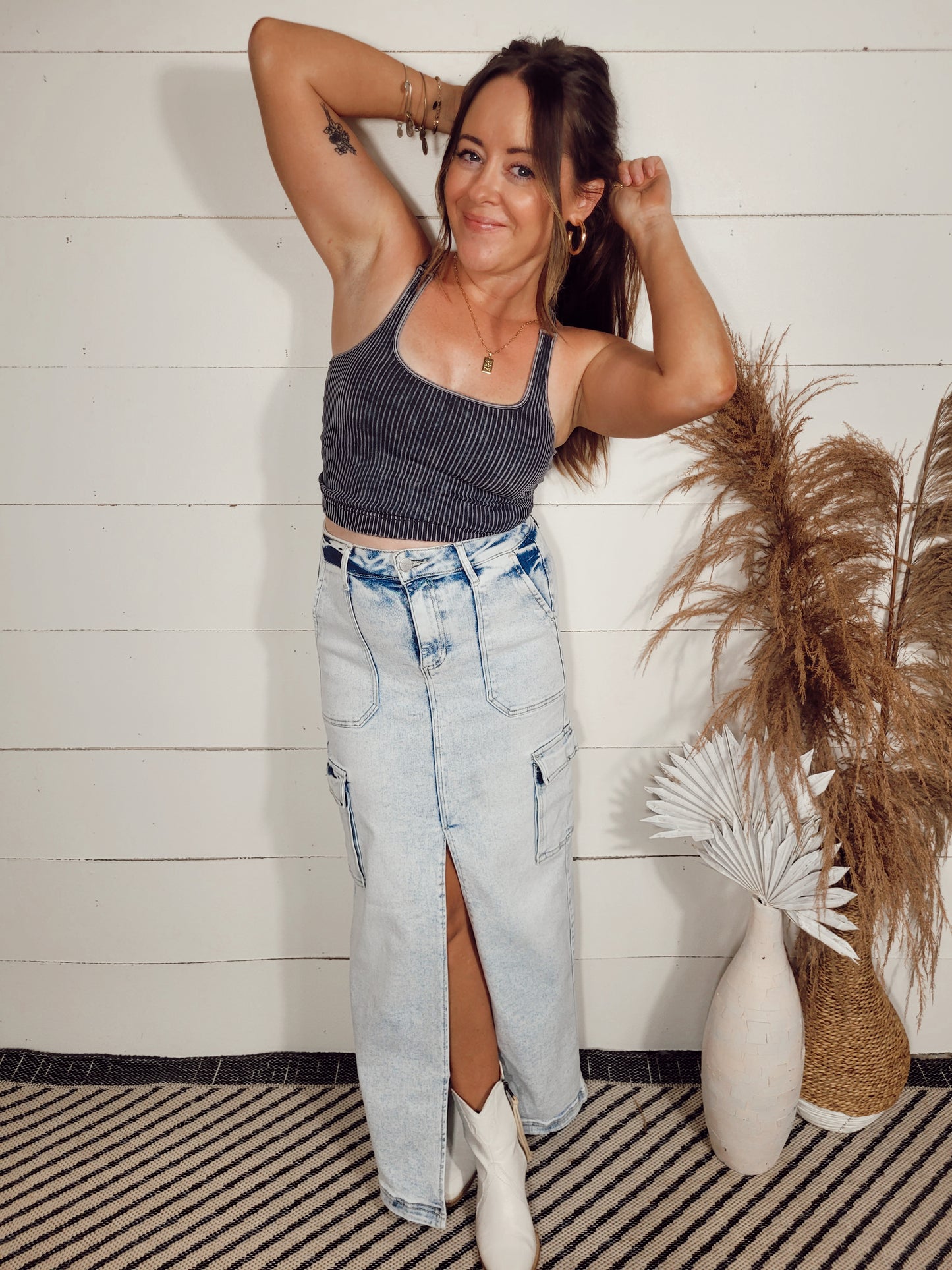 *SALE* Just Your Type Cargo Maxi Skirt
