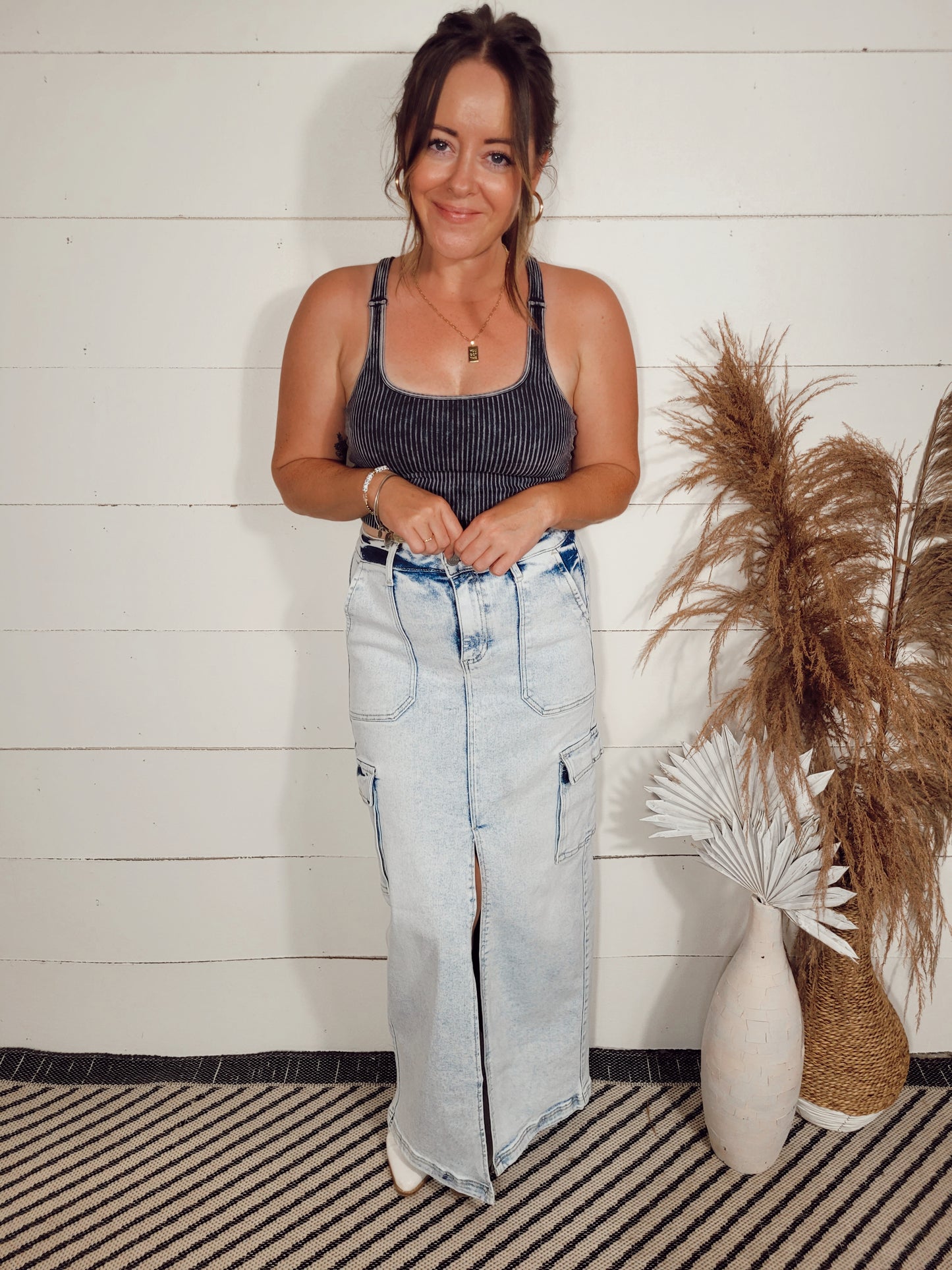 *SALE* Just Your Type Cargo Maxi Skirt