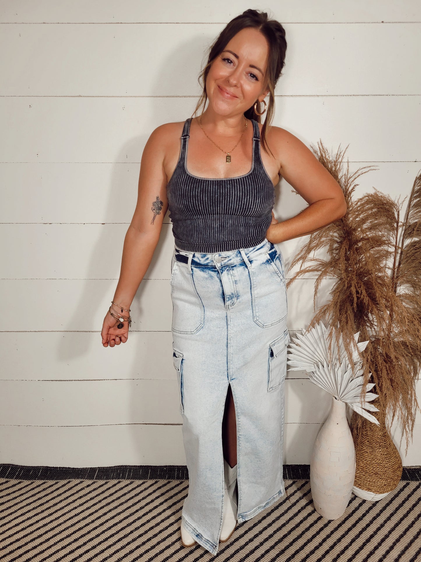 *SALE* Just Your Type Cargo Maxi Skirt