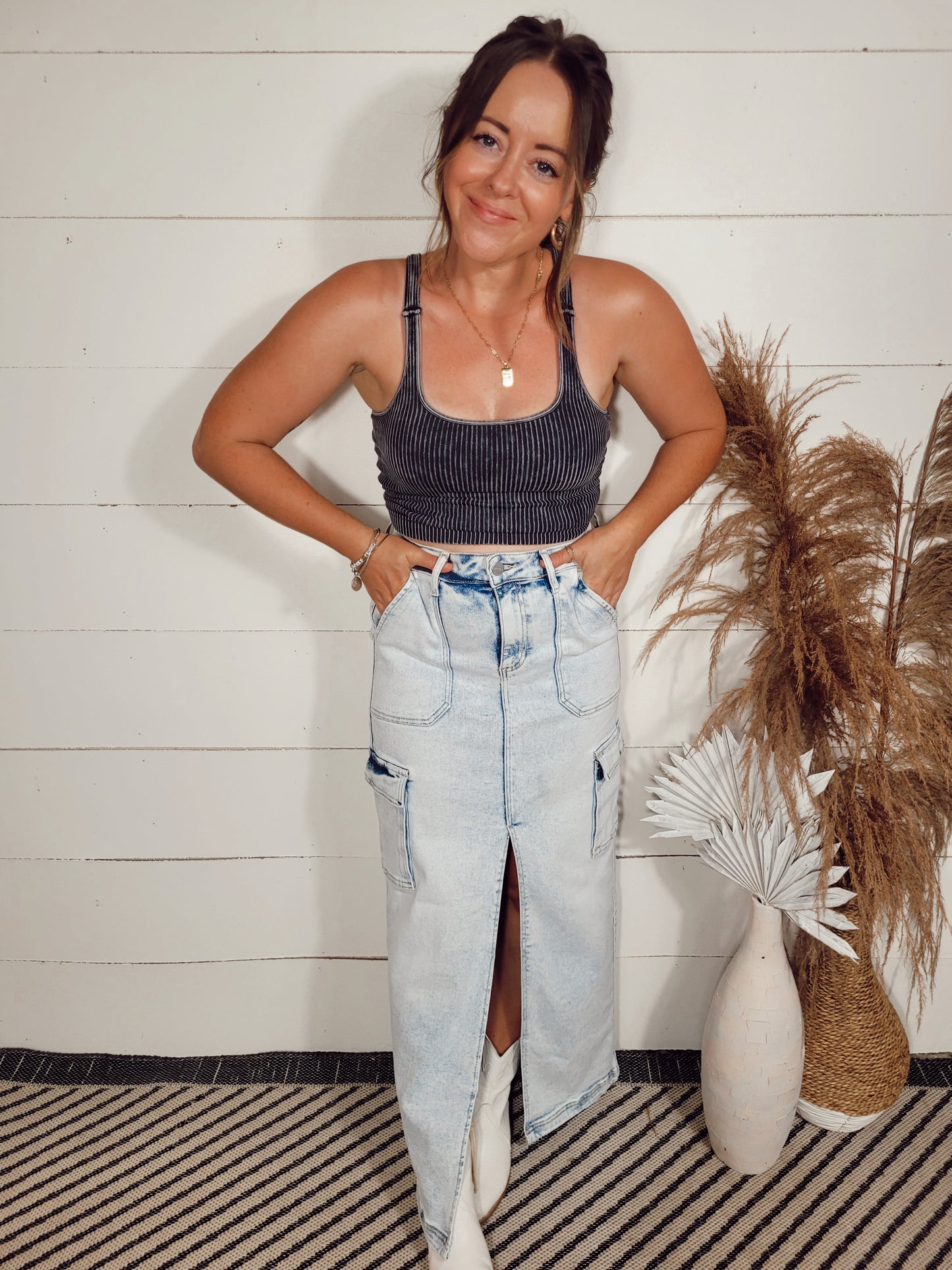 *SALE* Just Your Type Cargo Maxi Skirt