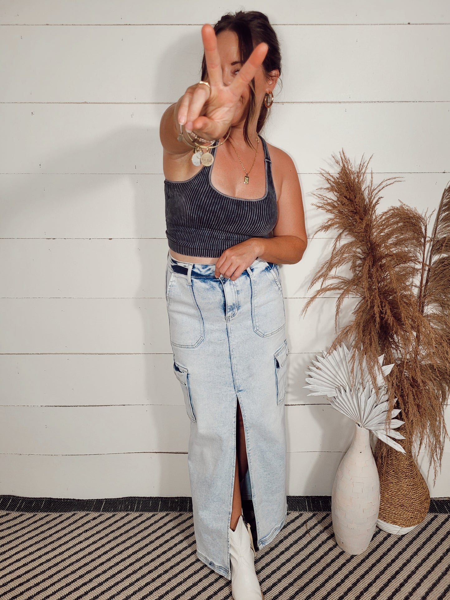*SALE* Just Your Type Cargo Maxi Skirt