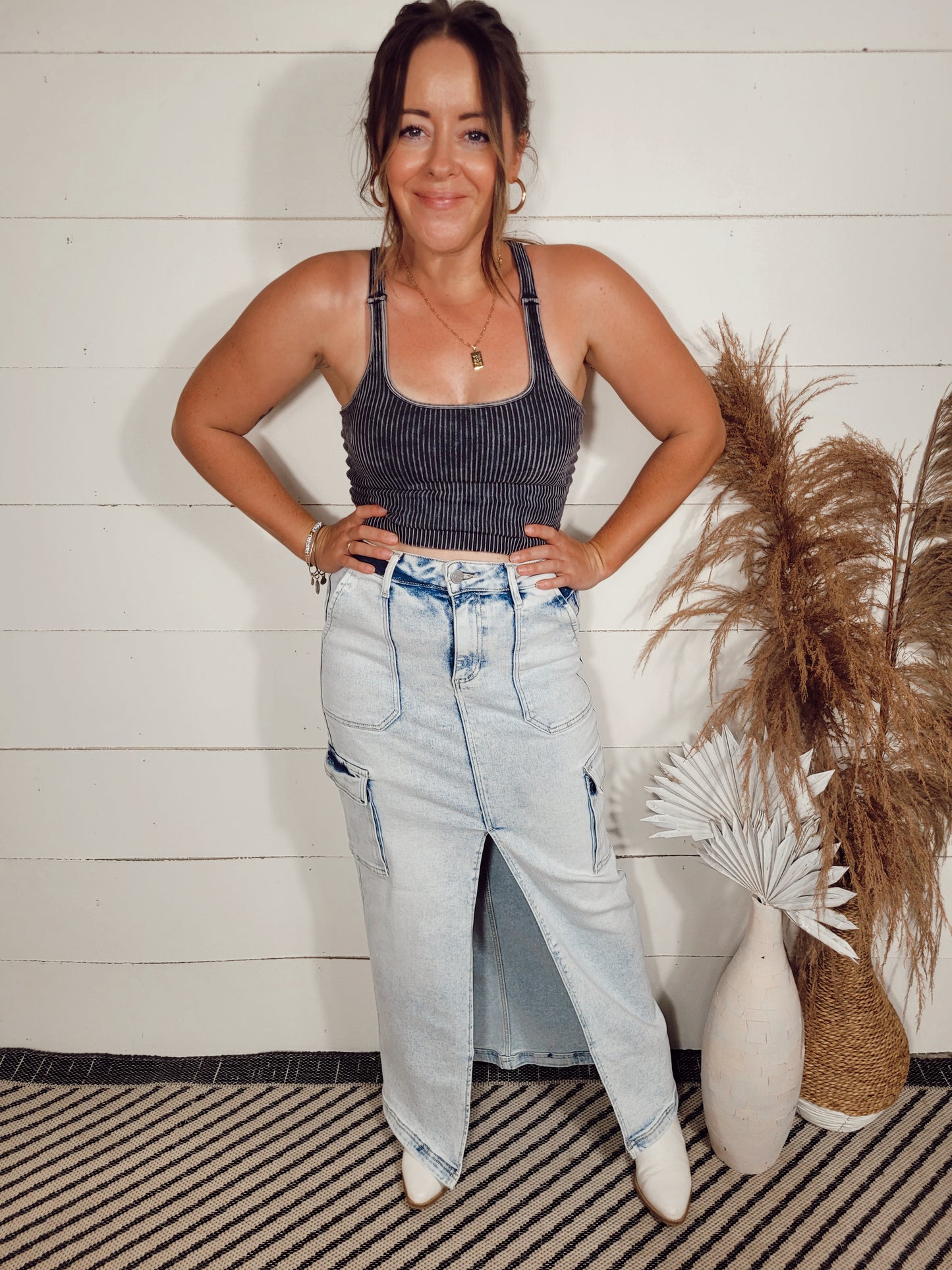 *SALE* Just Your Type Cargo Maxi Skirt