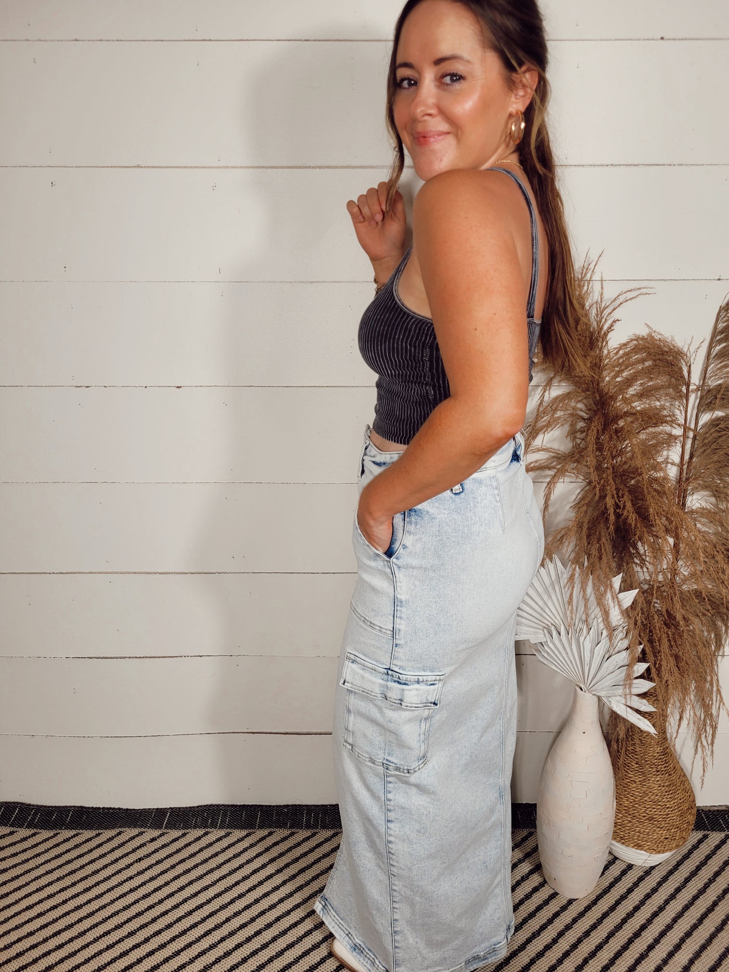 *SALE* Just Your Type Cargo Maxi Skirt