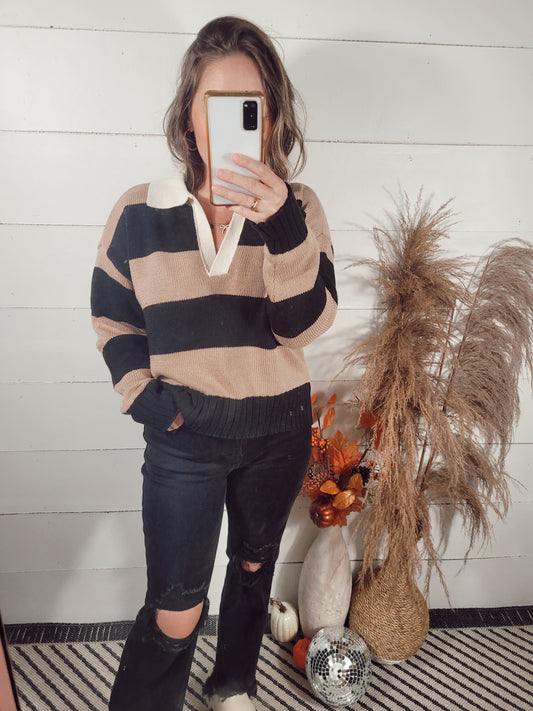 *NEW* Varsity Feels Knit Sweater