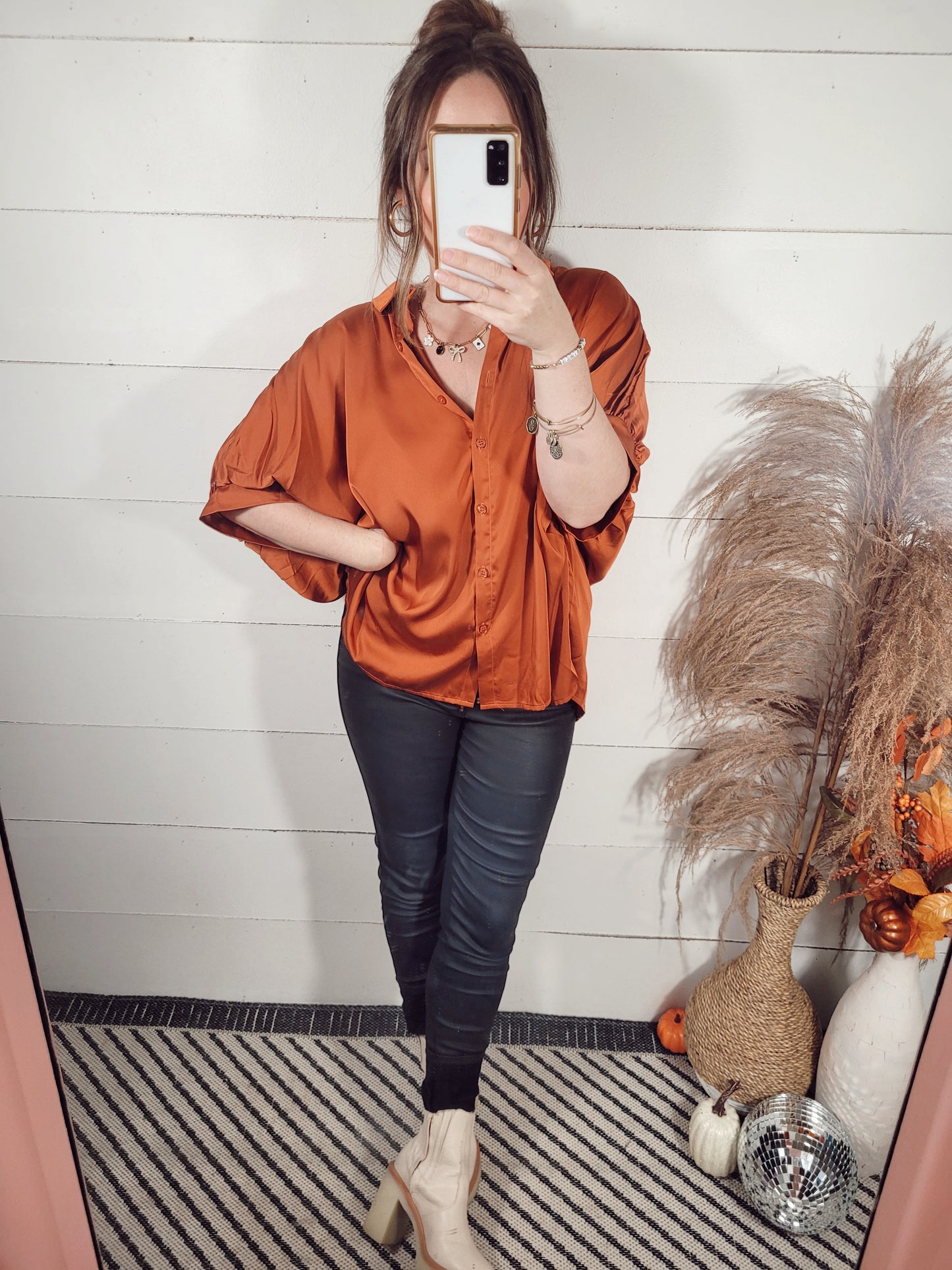 *NEW* Chic Style Blouse - Rust
