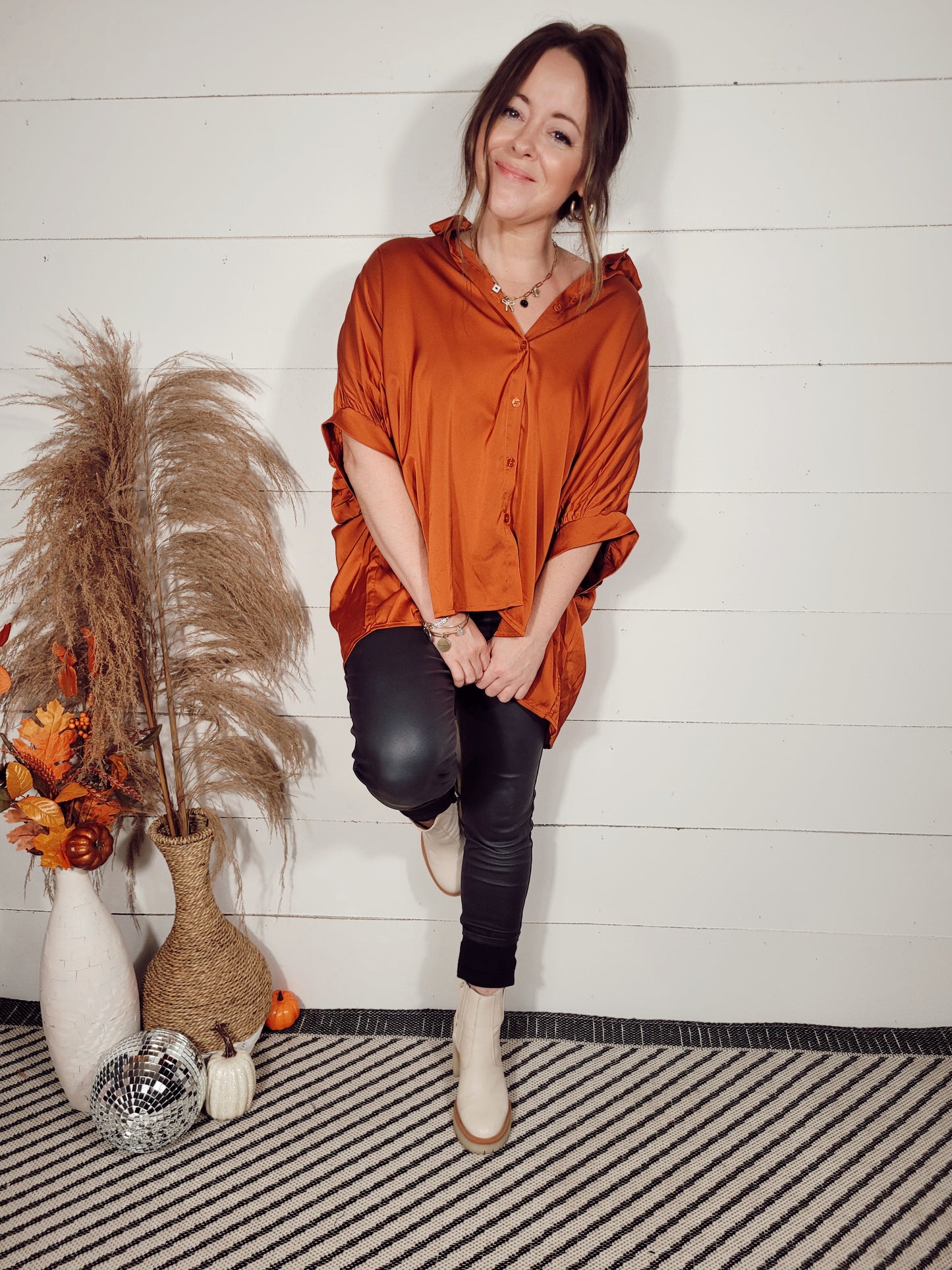 *NEW* Chic Style Blouse - Rust