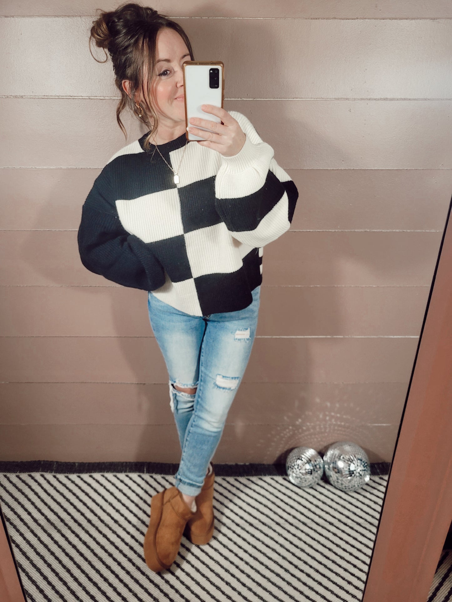 *NEW* Two Faced Knit Sweater