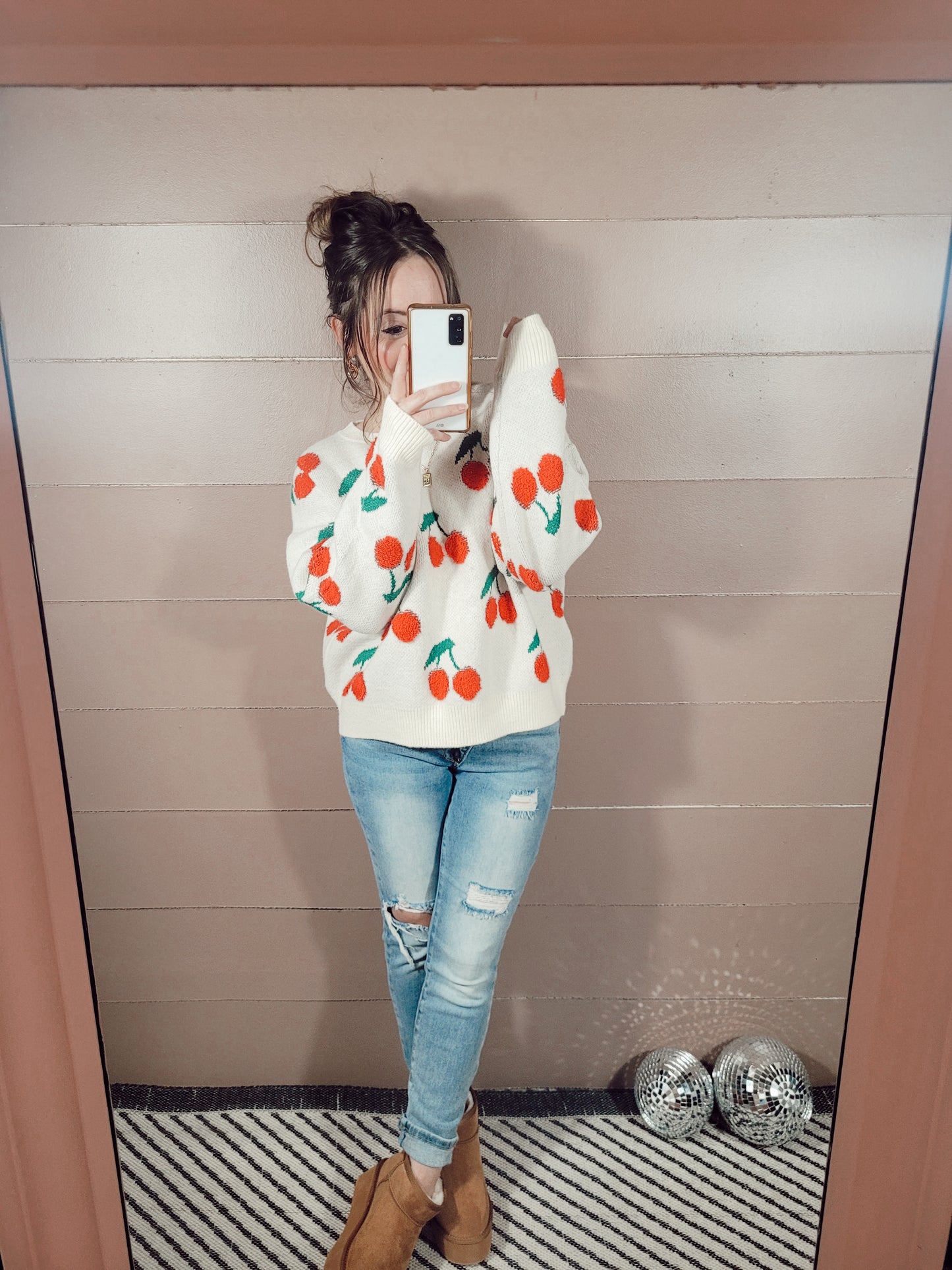 *NEW* Cherried Away Knit Sweater