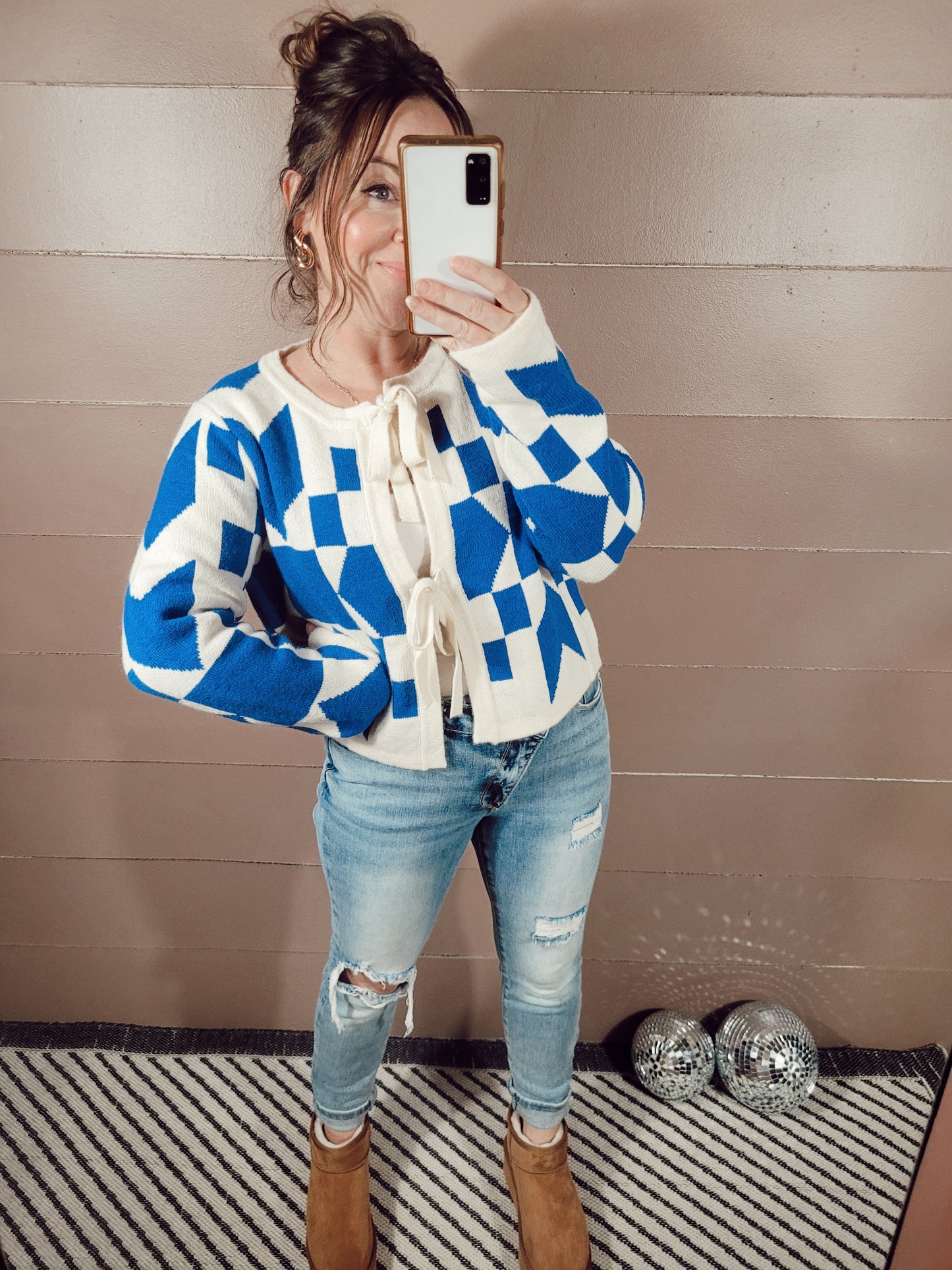 *NEW* Geo Bow Cardi