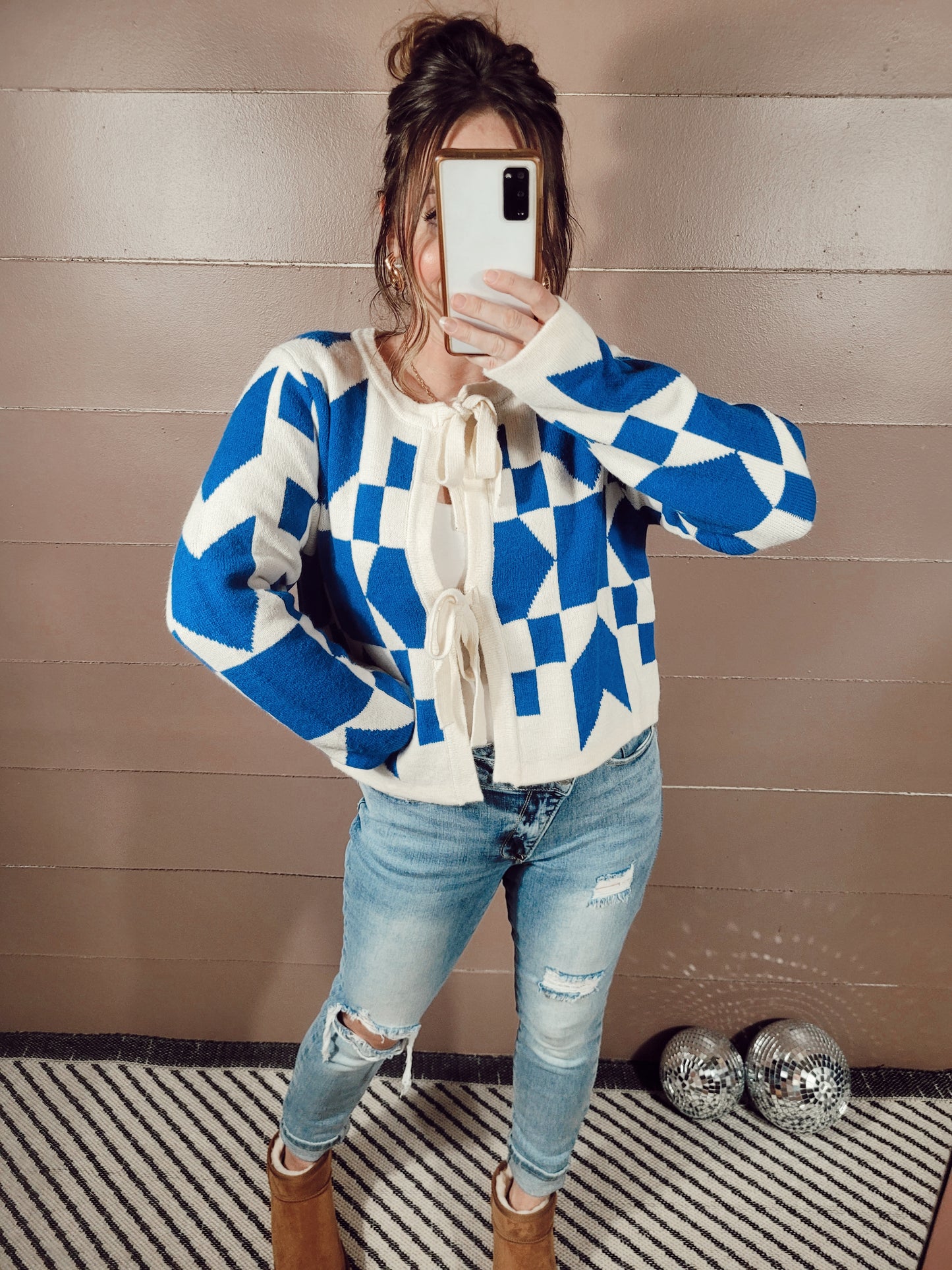 *NEW* Geo Bow Cardi