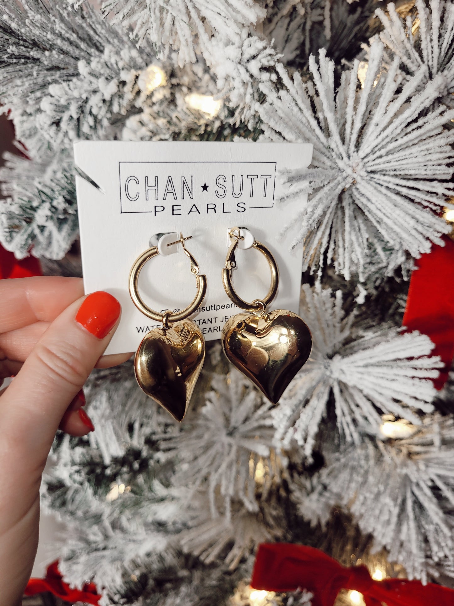 *NEW* Bubble Heart Earrings
