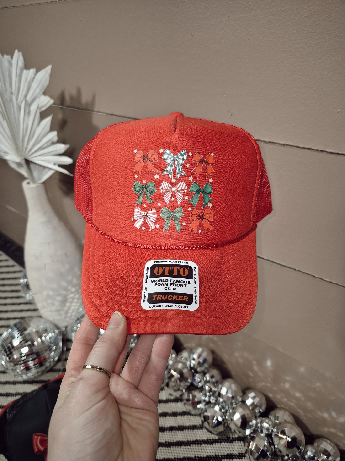 *NEW* Christmas Bows Trucker