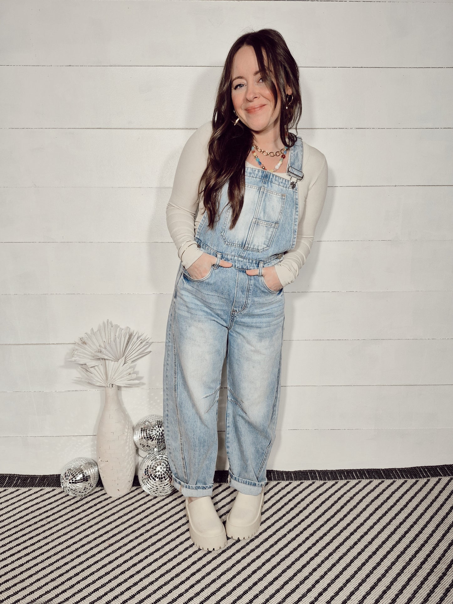 *NEW* Boston Barrel Leg Overalls