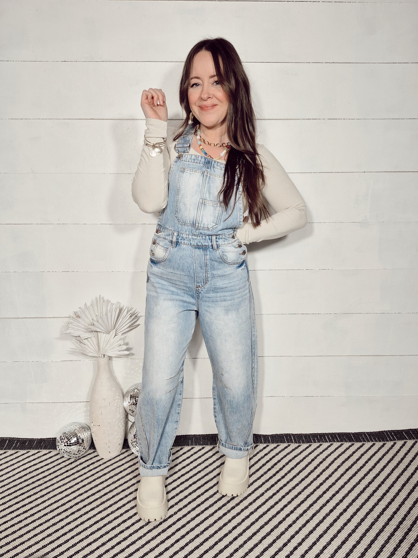 *NEW* Boston Barrel Leg Overalls