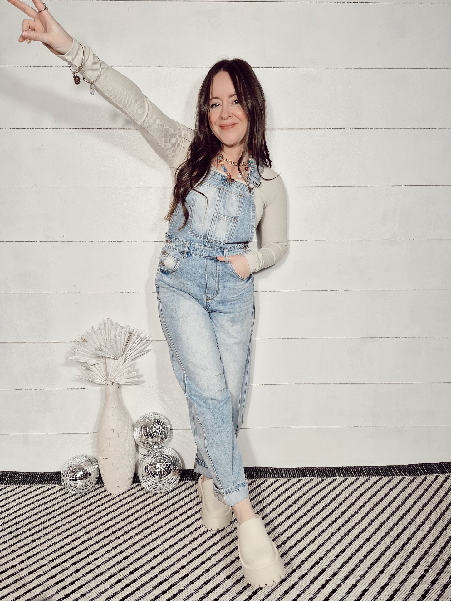 *NEW* Boston Barrel Leg Overalls