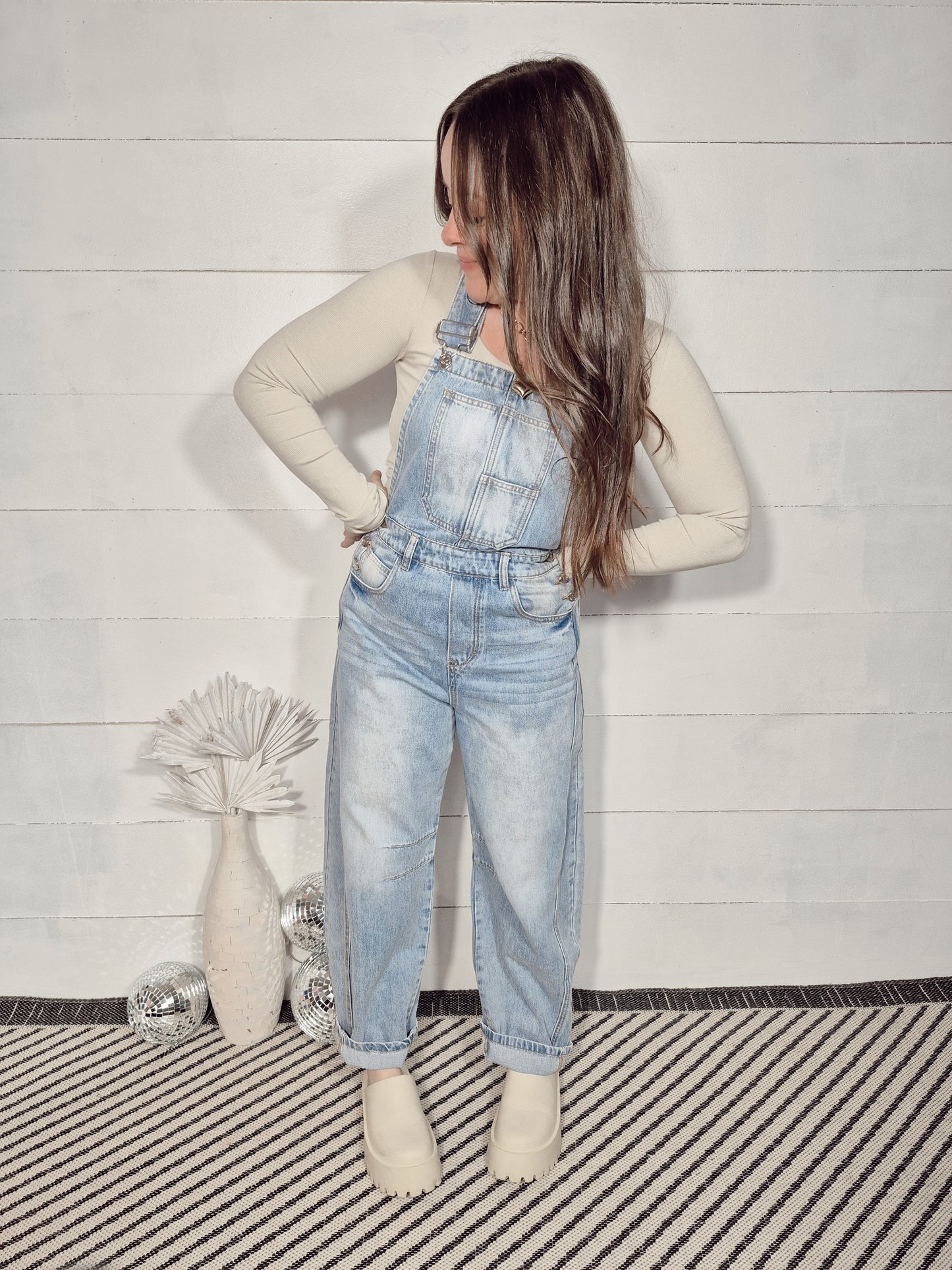 *NEW* Boston Barrel Leg Overalls