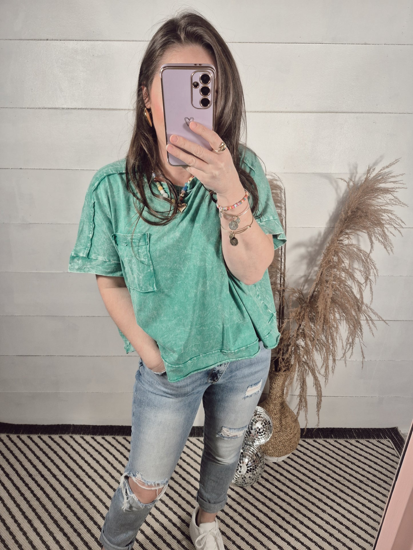 *NEW* New Girl Pocket Tee - Kelly Green