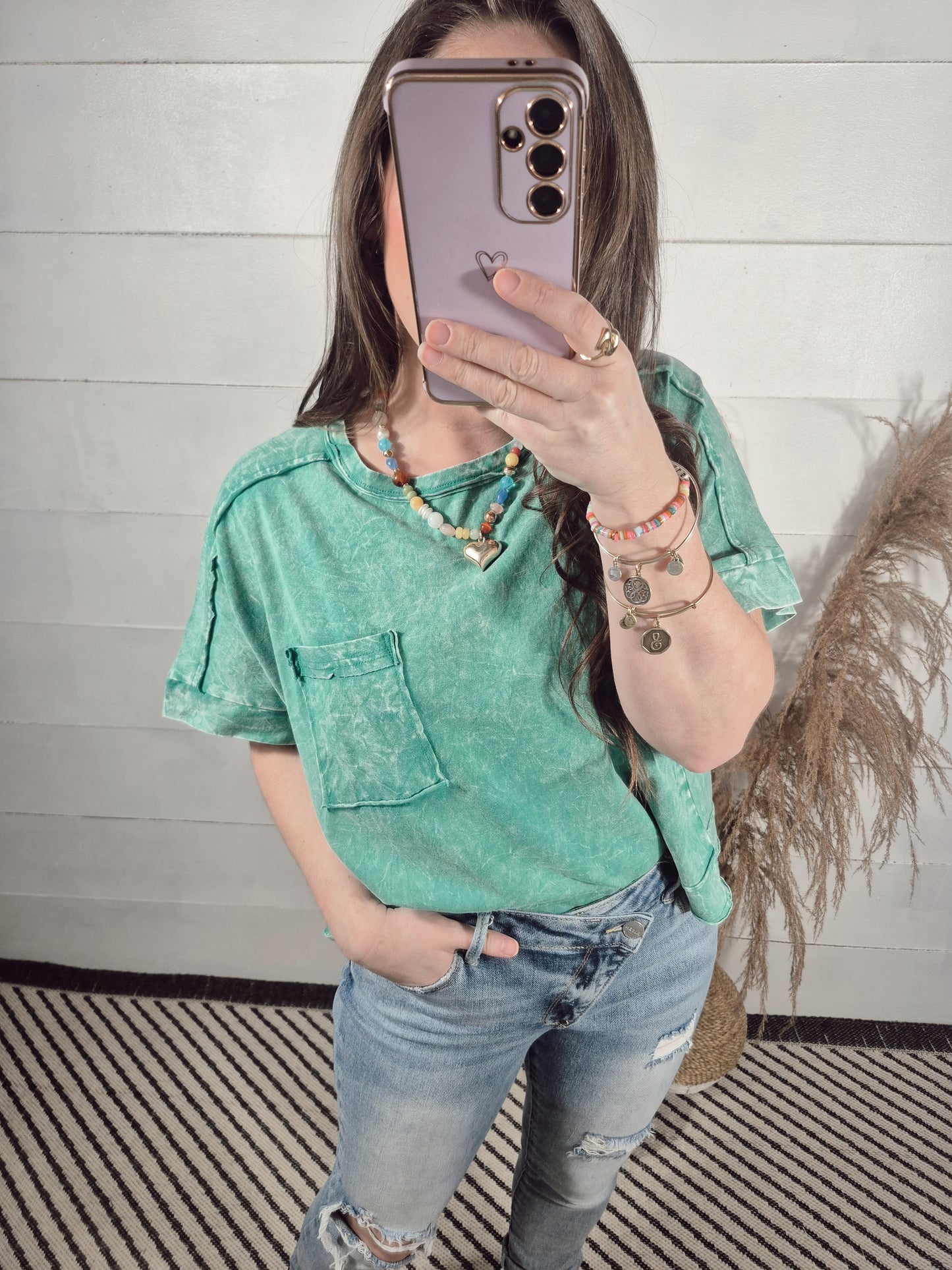 *NEW* New Girl Pocket Tee - Kelly Green