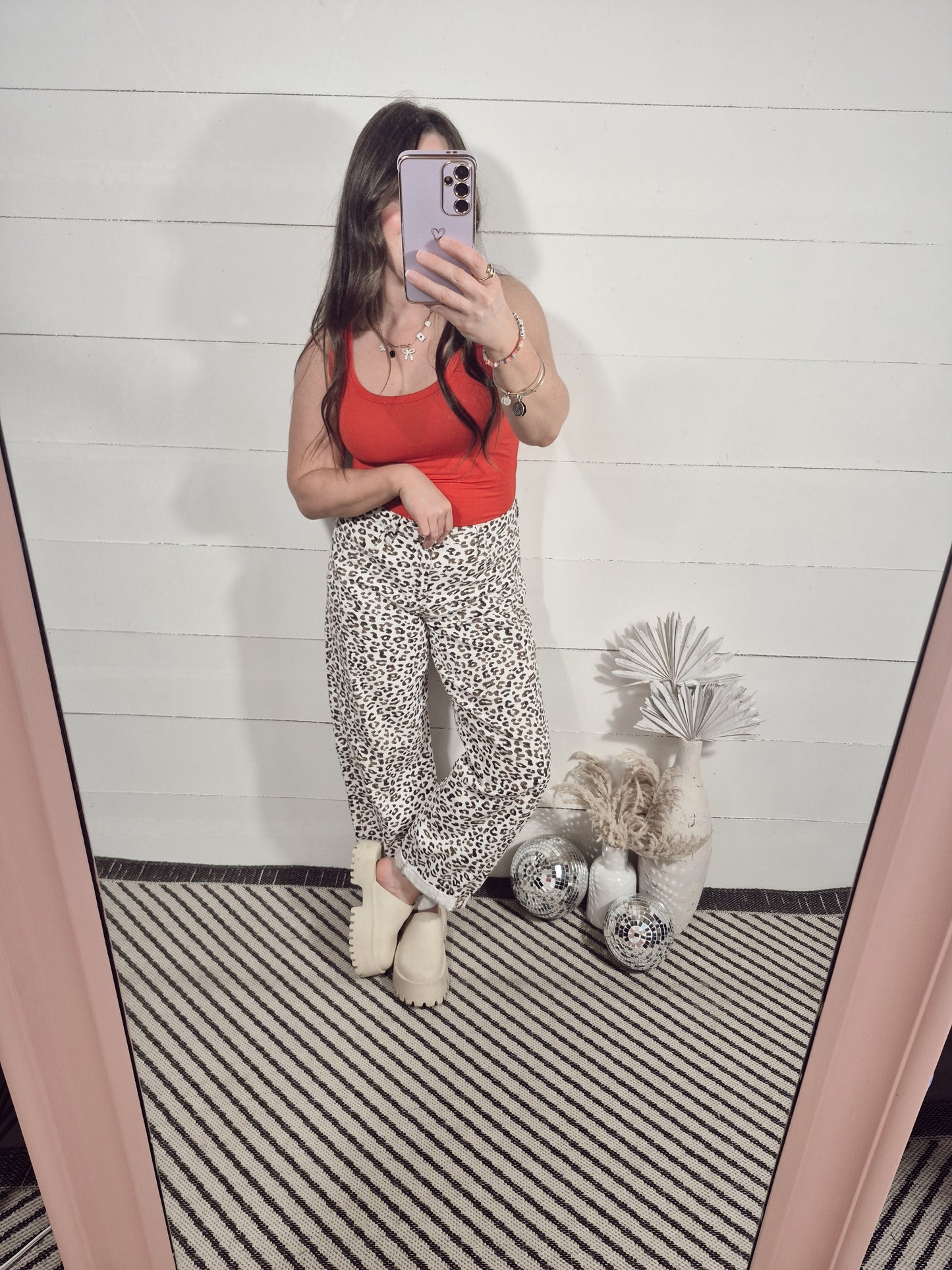 *NEW* Playful Days Leopard Barrel Jeans