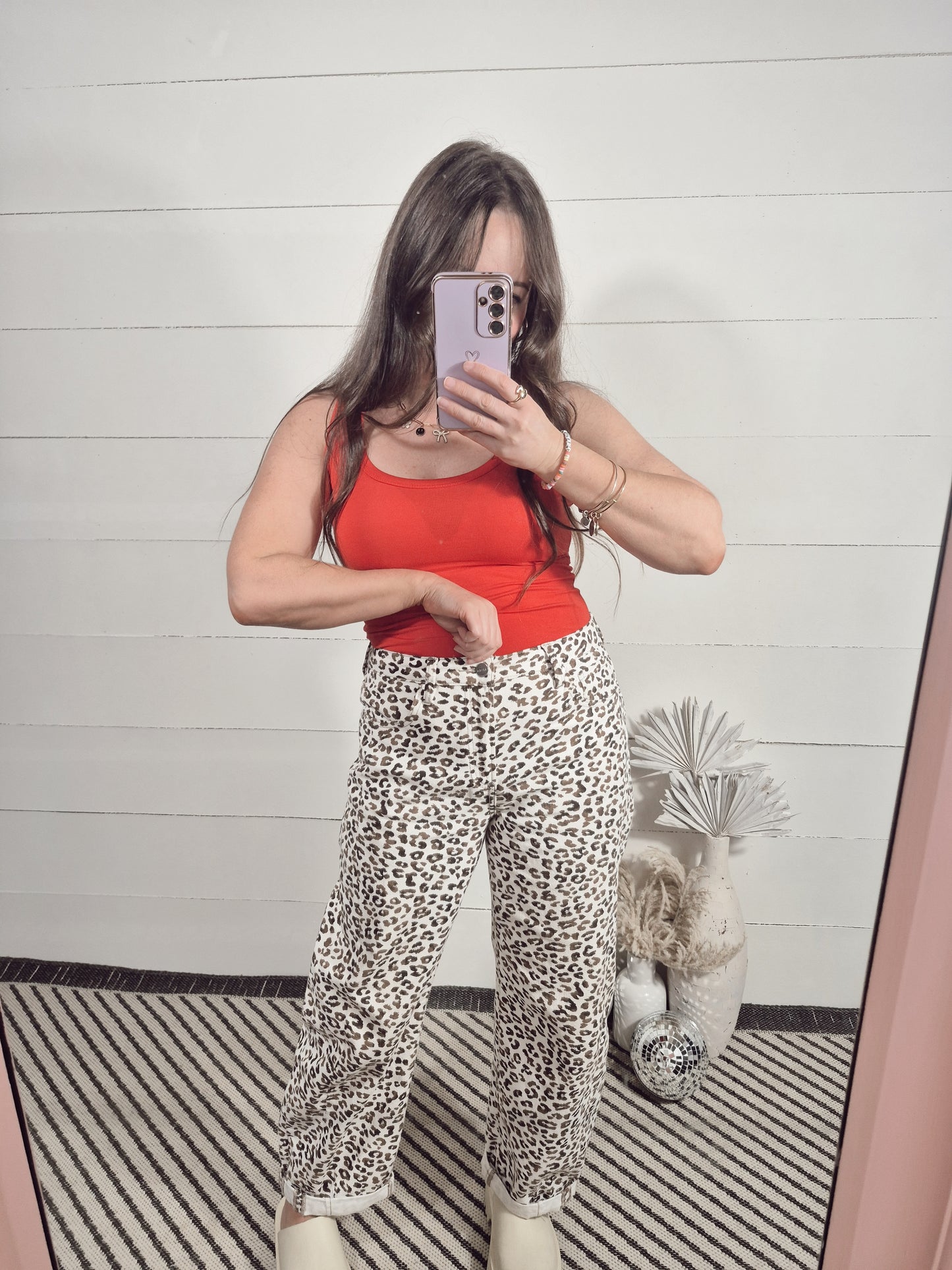 *NEW* Playful Days Leopard Barrel Jeans
