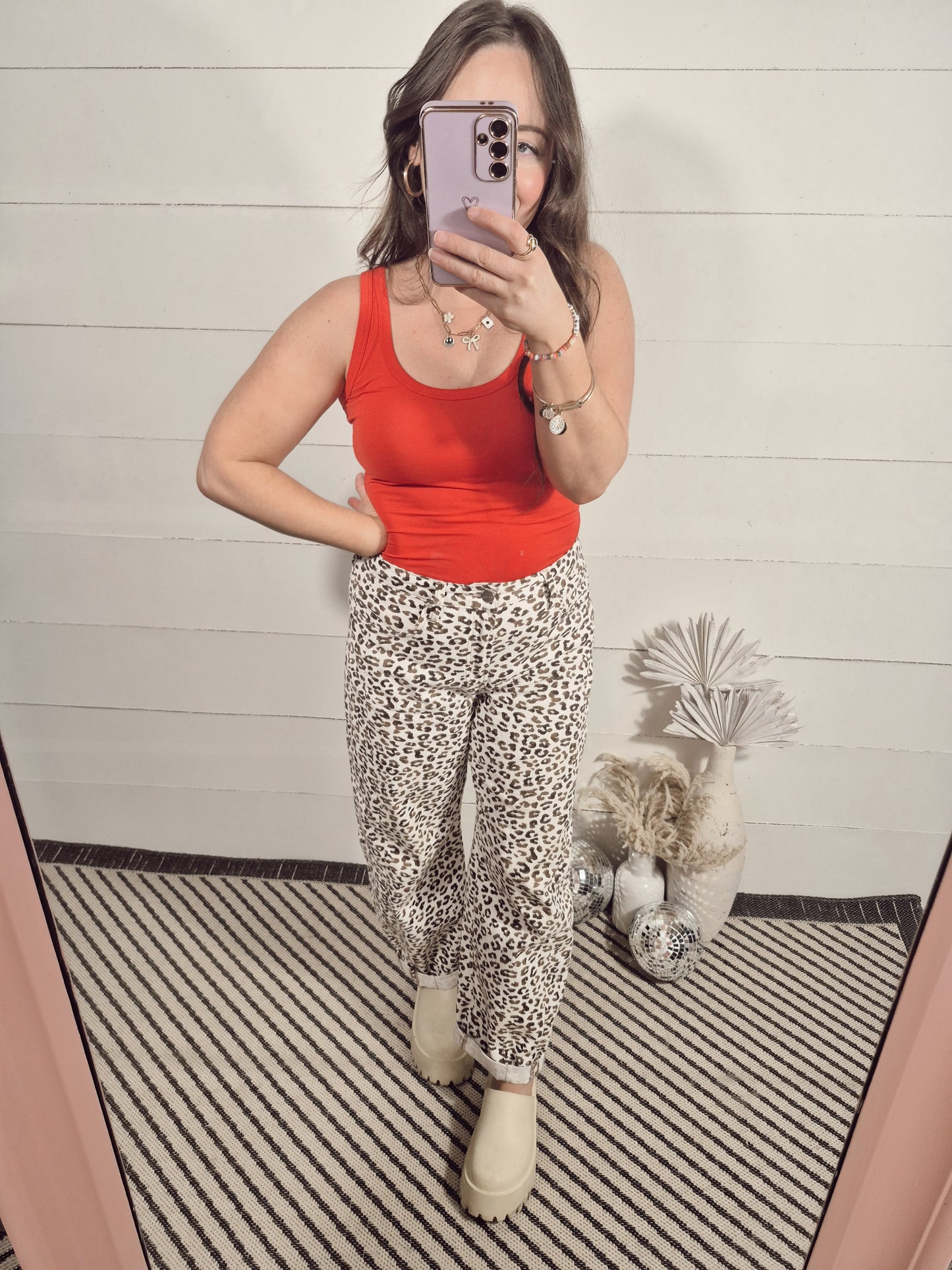 *NEW* Playful Days Leopard Barrel Jeans