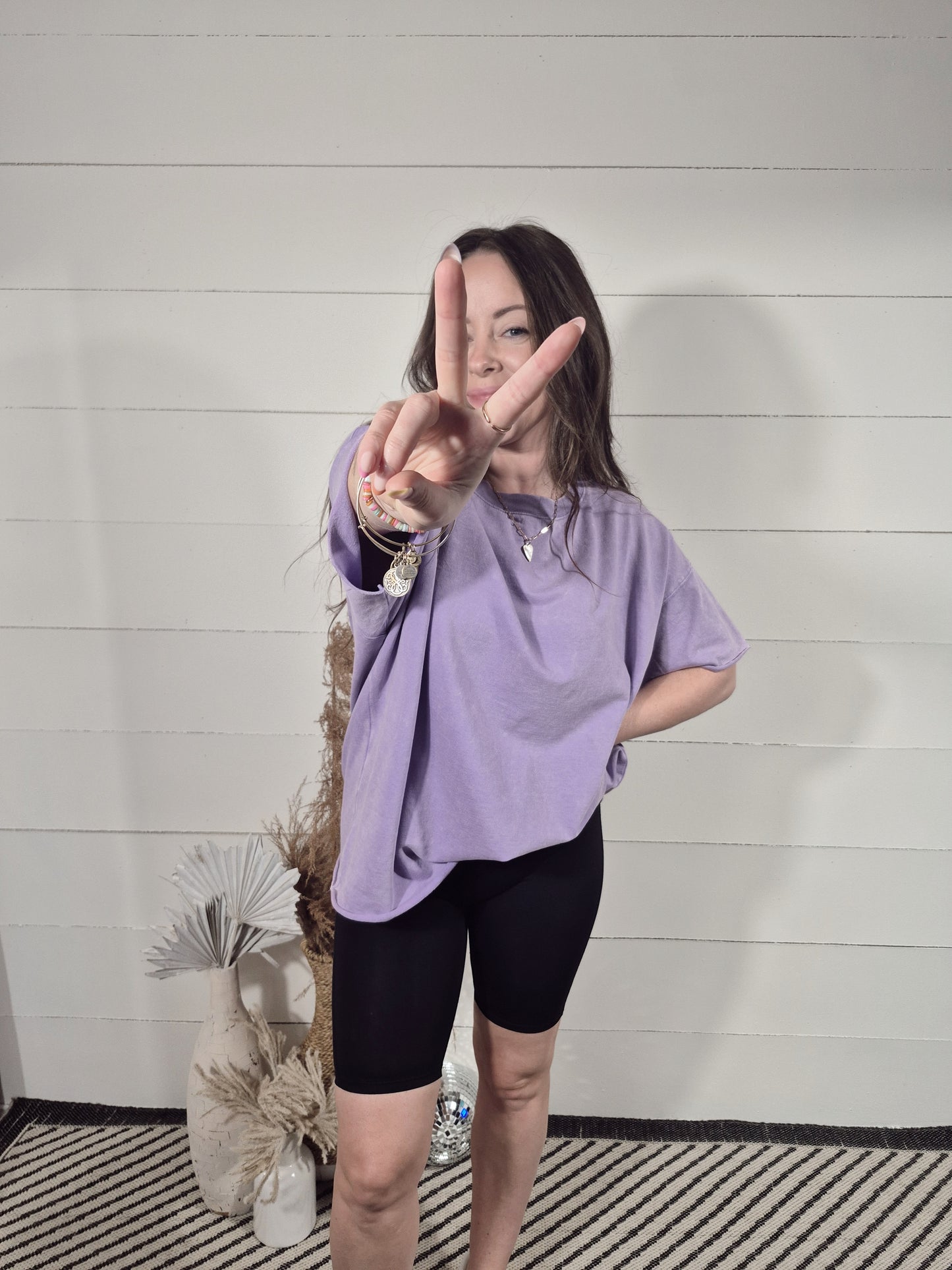 *NEW* Summer Edit Boyfriend Tee - Lavender