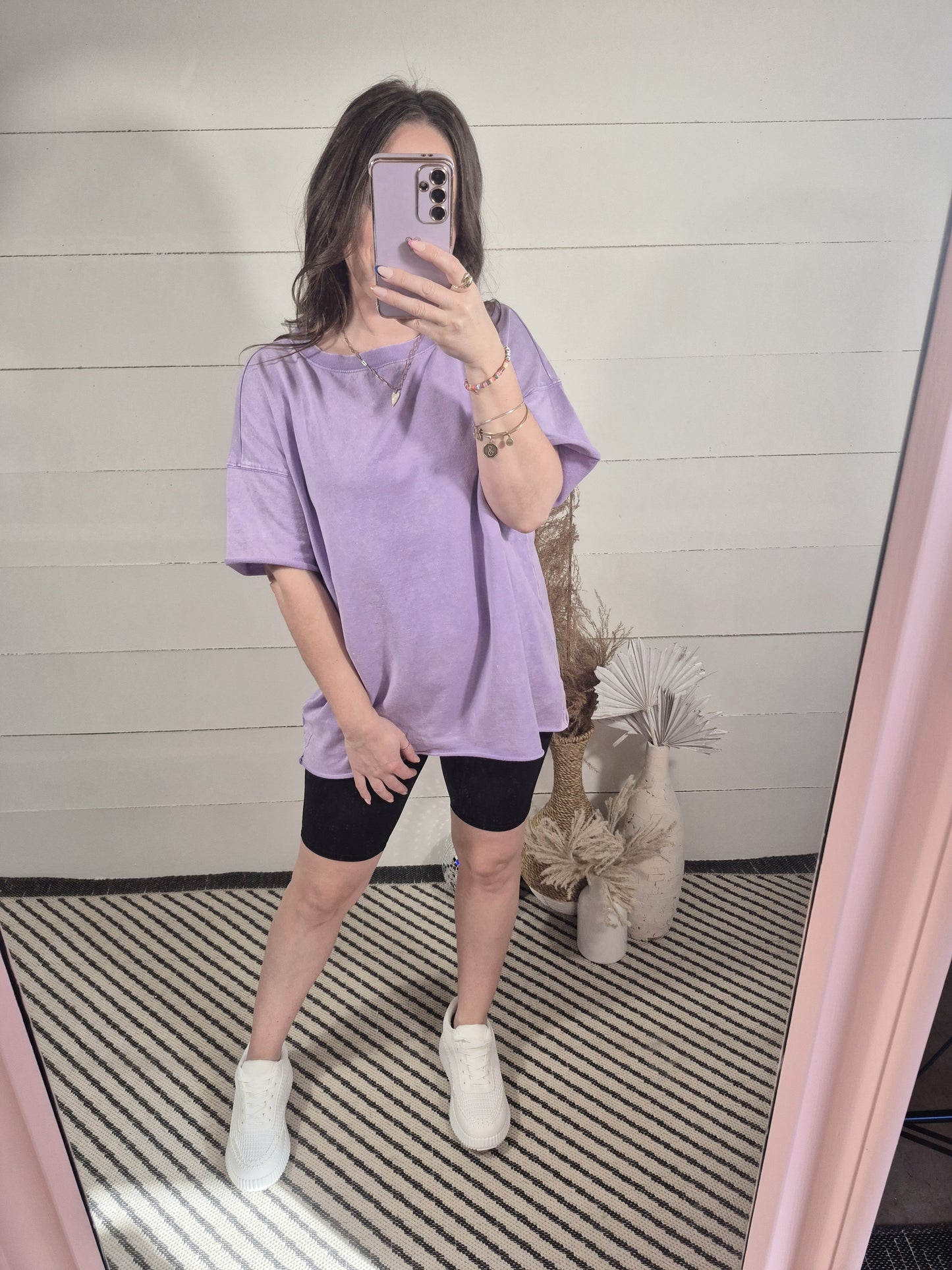 *NEW* Summer Edit Boyfriend Tee - Lavender
